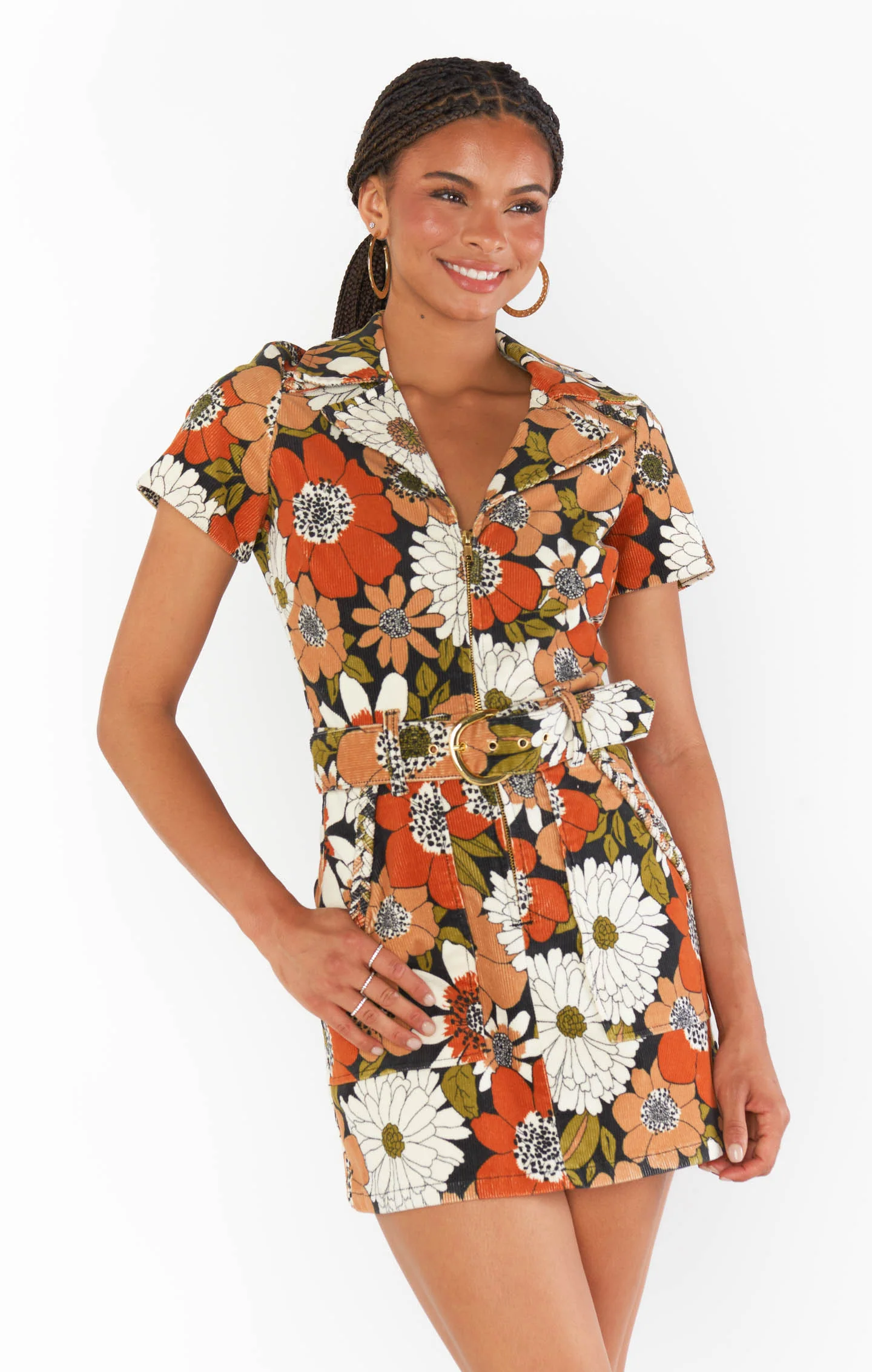Outlaw Dress ~ Hutton Floral Corduroy - Image 4
