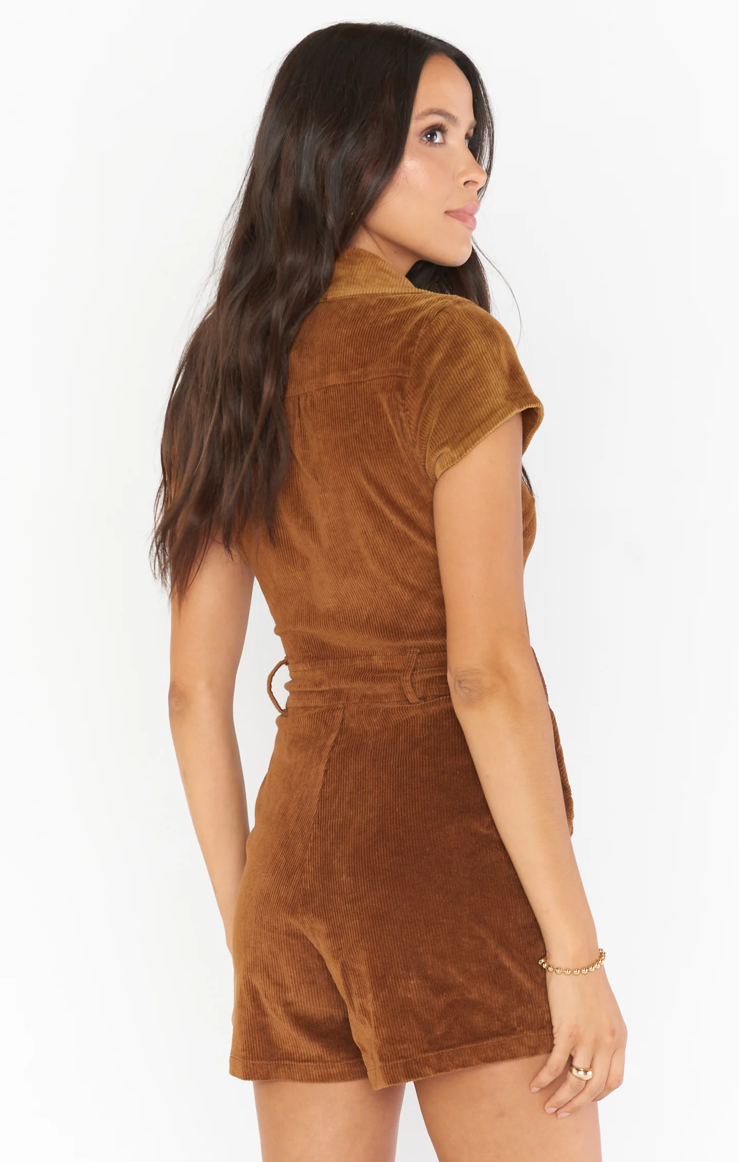 Outlaw Romper ~ Saddle Brown Corduroy - Image 8