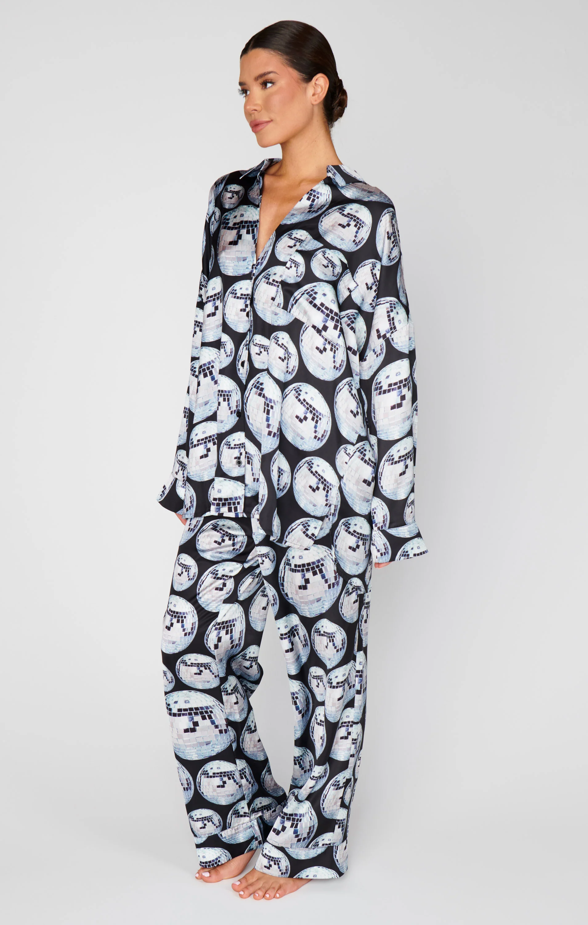Overslept PJ Set ~ Disco Ball Silky - Image 3