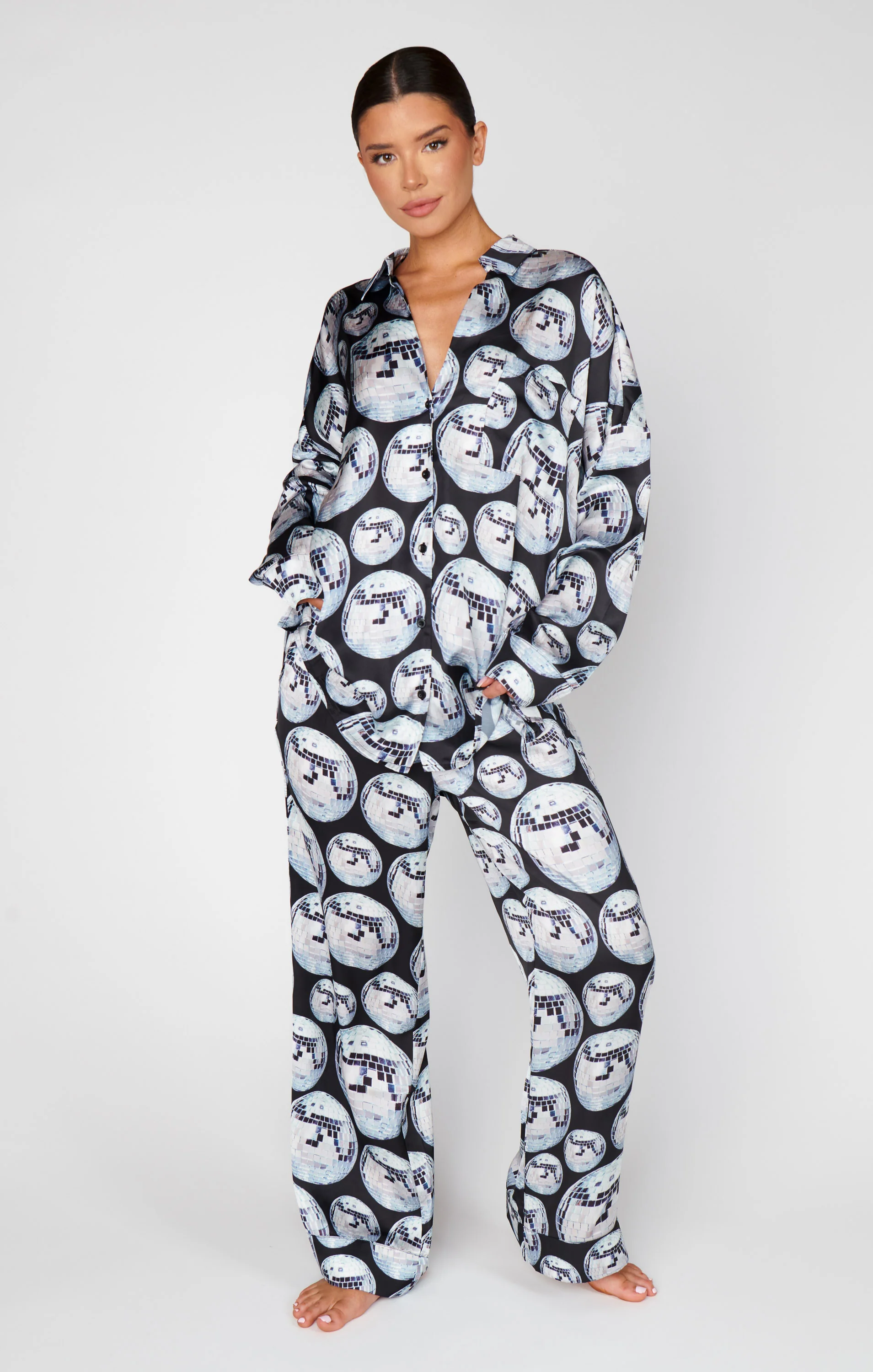 Overslept PJ Set ~ Disco Ball Silky - Image 5