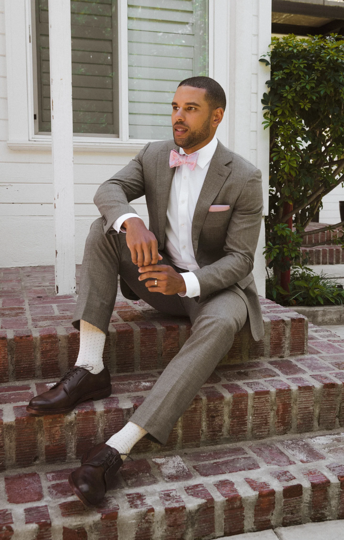 Owen Sock ~ Champagne Dots - Image 3