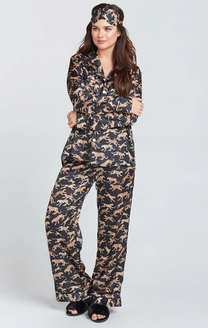 Paige PJ Set With Eye Mask - Image 3