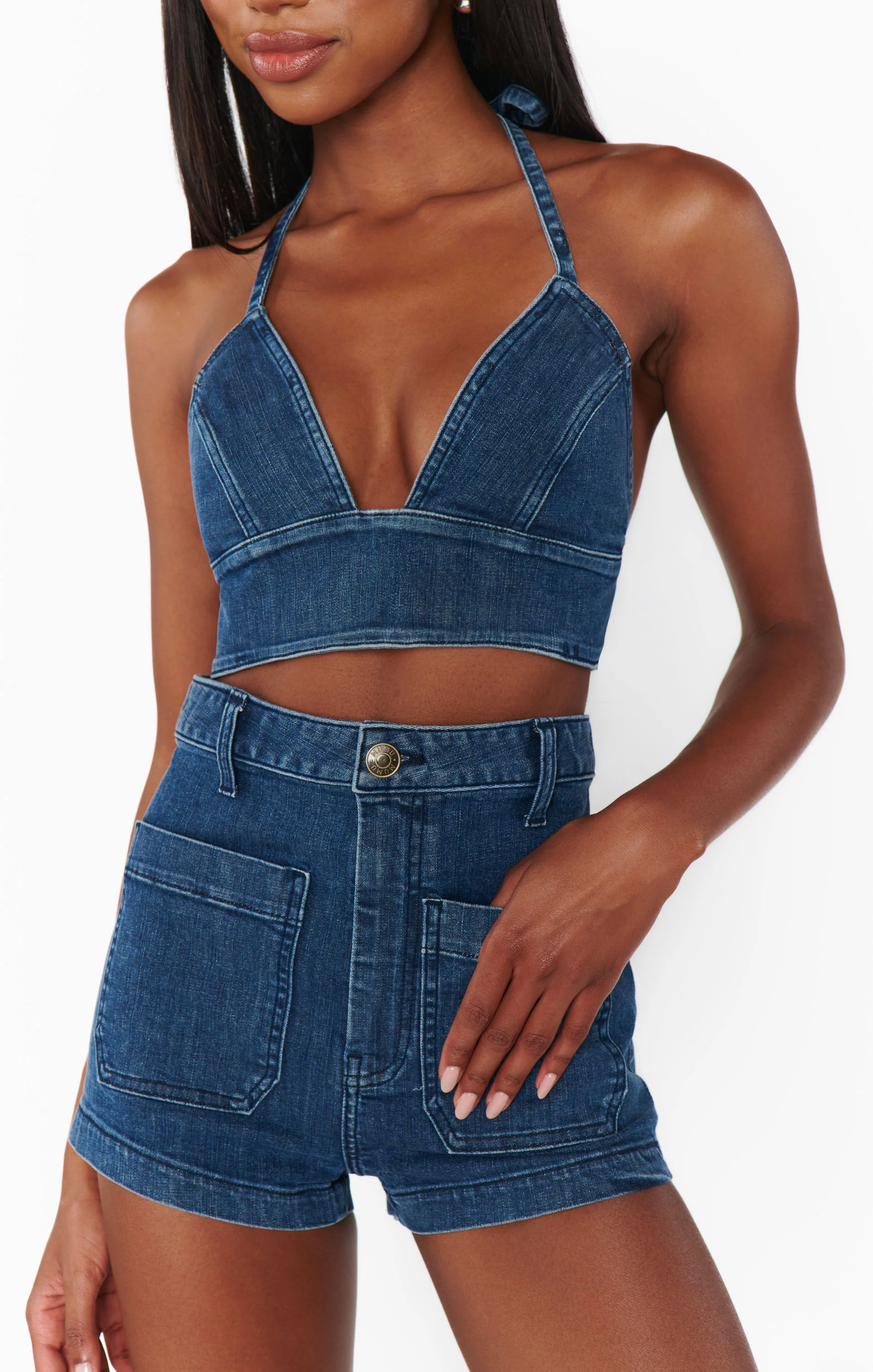 Palm Springs Top ~ Moonlit Blue - Image 5