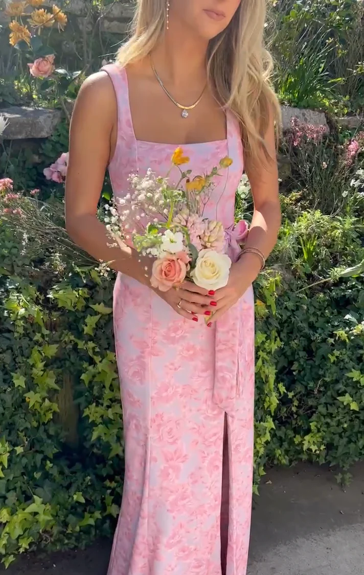 Paris Gown ~ Blushing Floral Stretch - Image 10