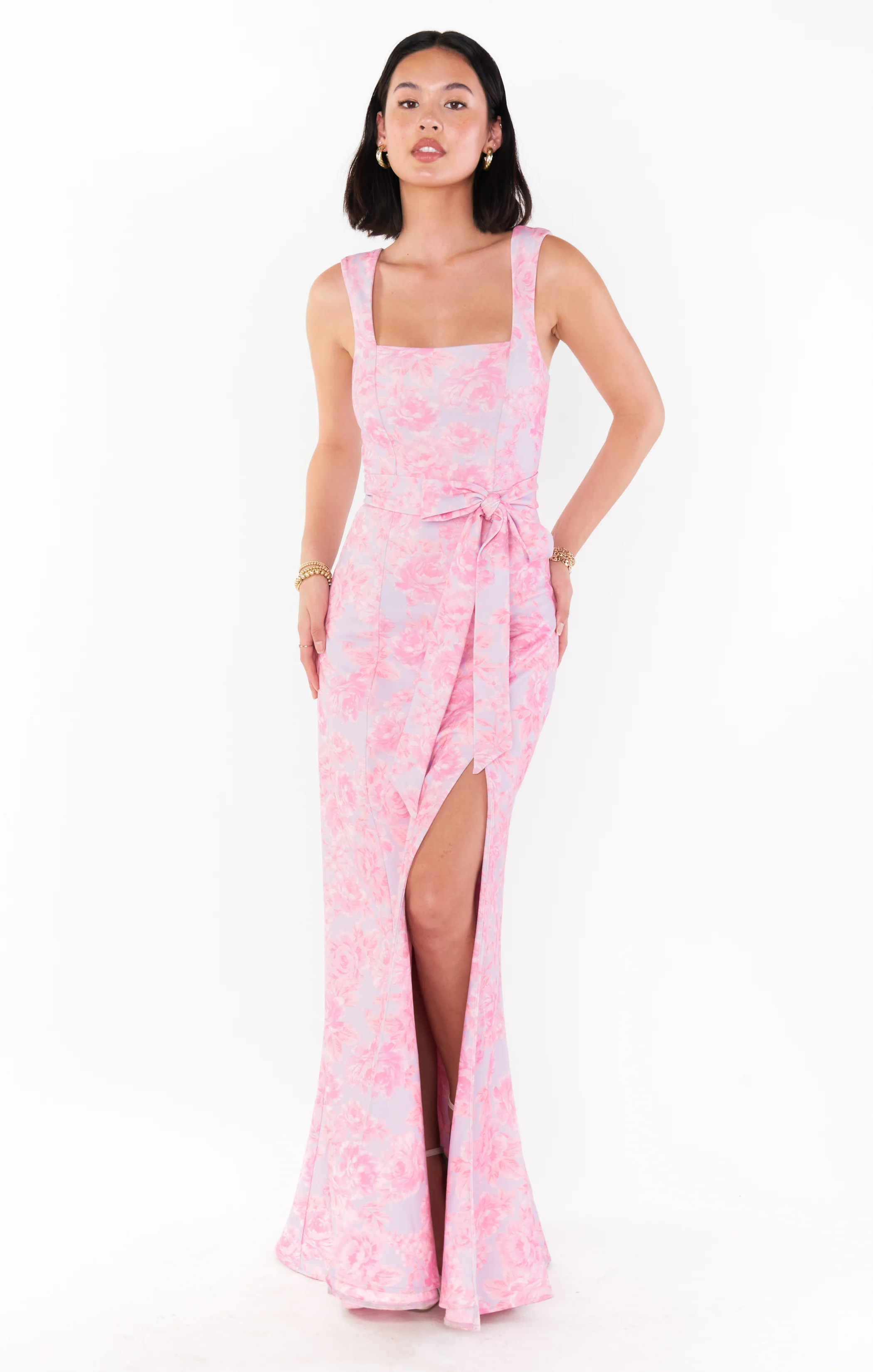 Paris Gown ~ Blushing Floral Stretch - Image 4