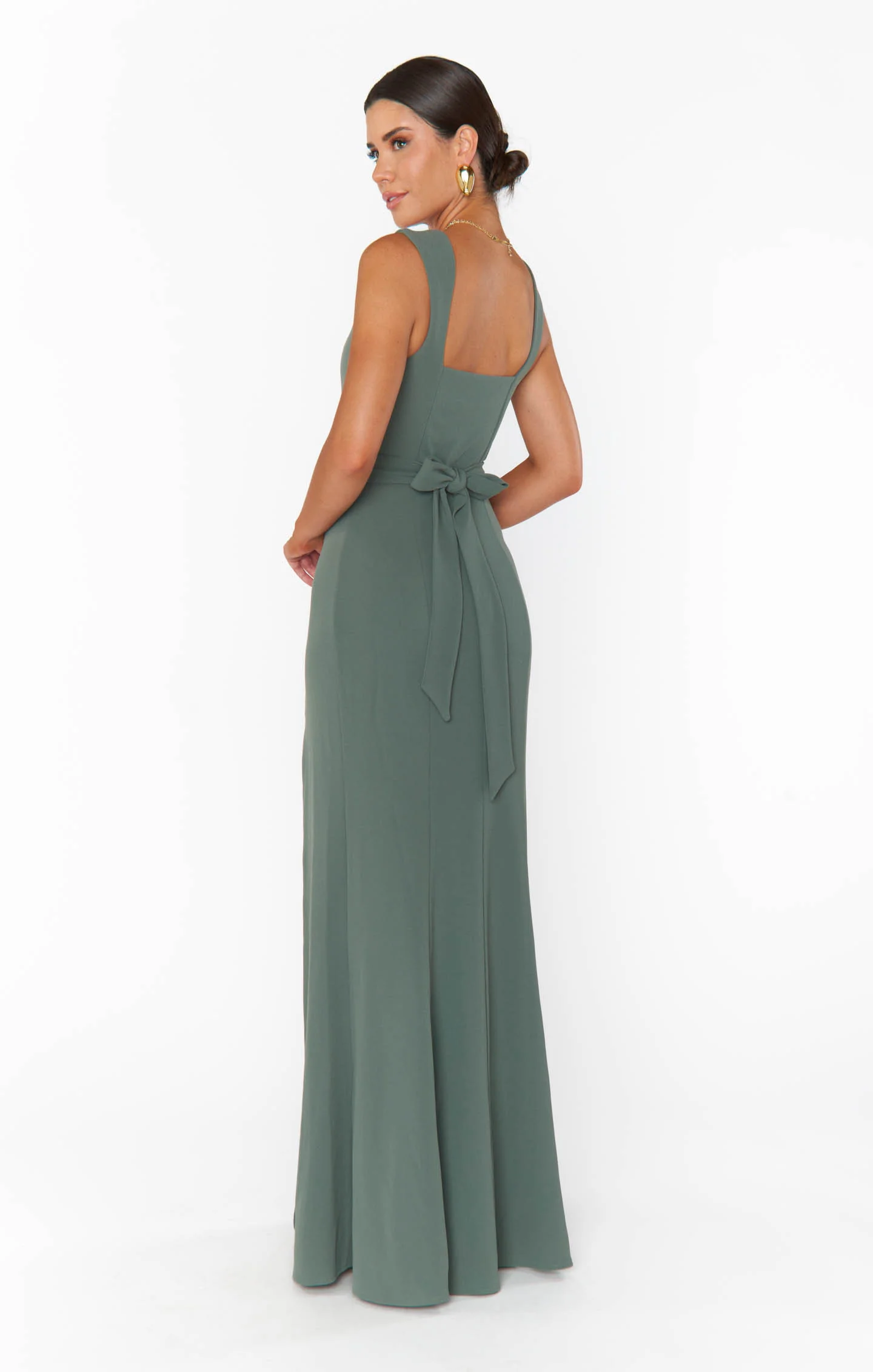 Paris Gown ~ Deep Sage Stretch - Image 6