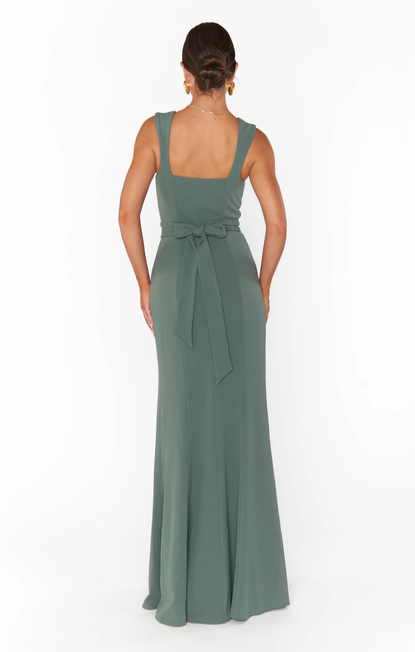 Paris Gown ~ Deep Sage Stretch - Image 7