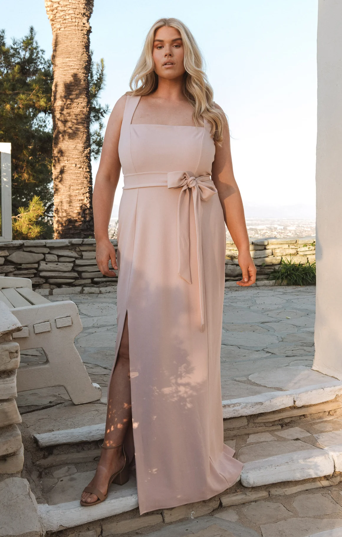 Paris Gown ~ Dusty Blush Stretch - Image 12