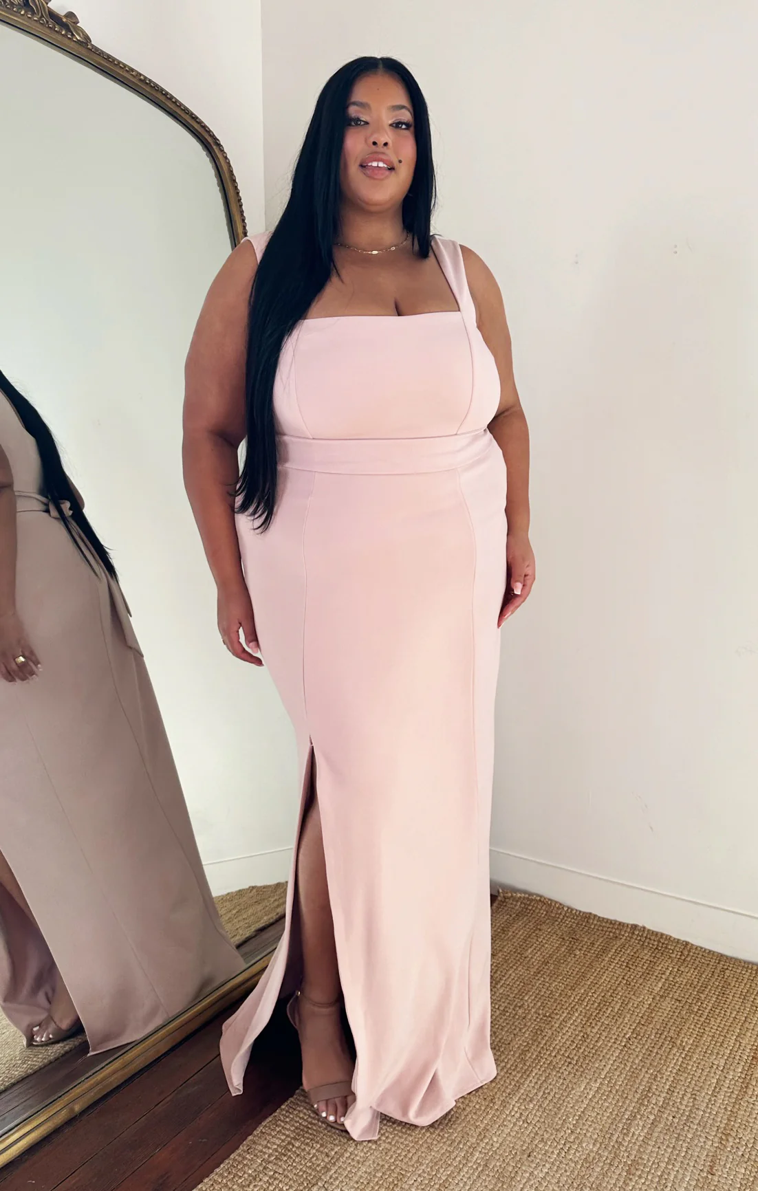Paris Gown ~ Dusty Blush Stretch - Image 8