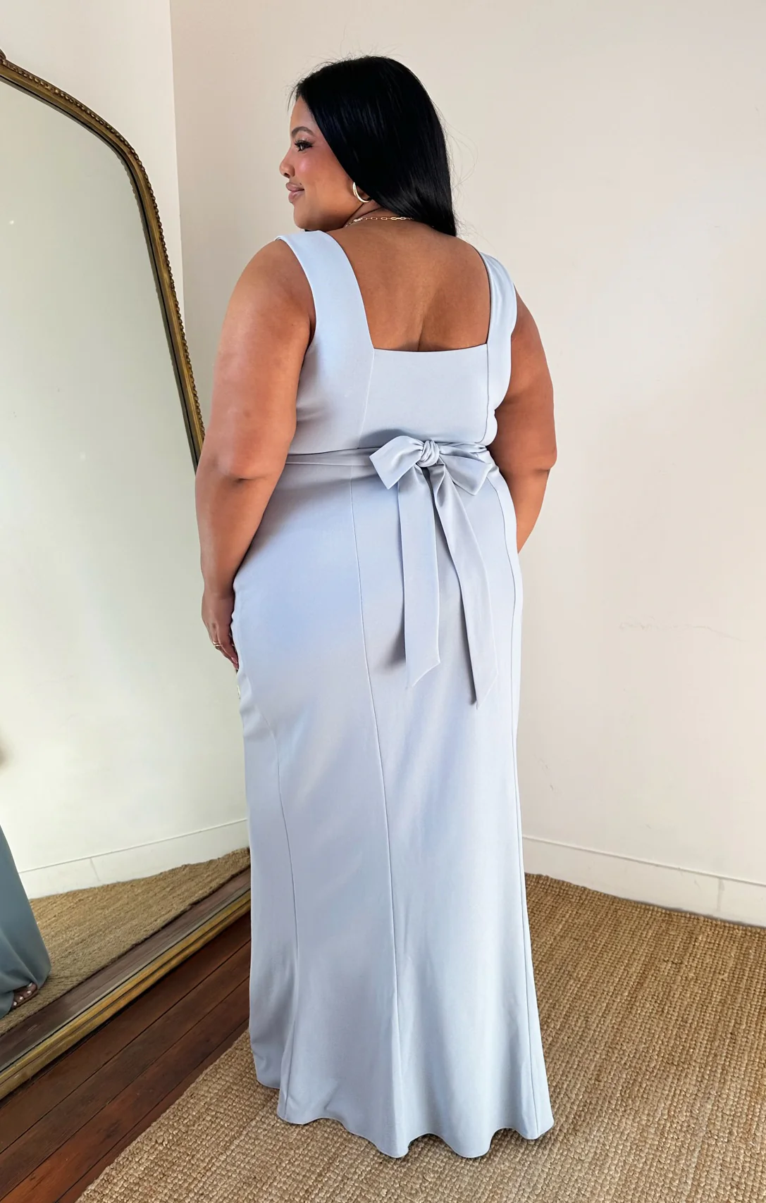 Paris Gown ~ Steel Blue Stretch - Image 11