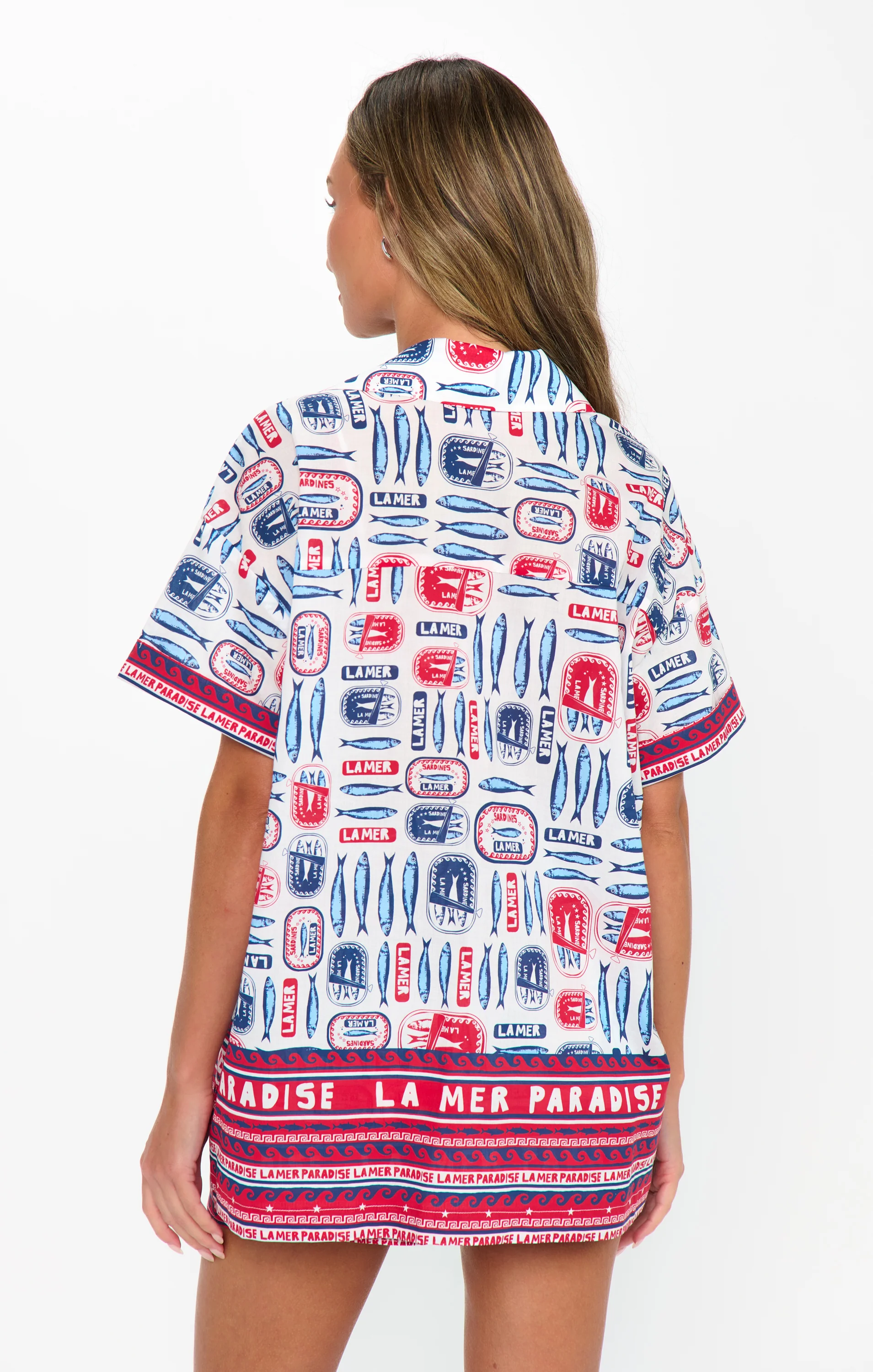 Parker Button Down ~ Sardine Border - Image 2