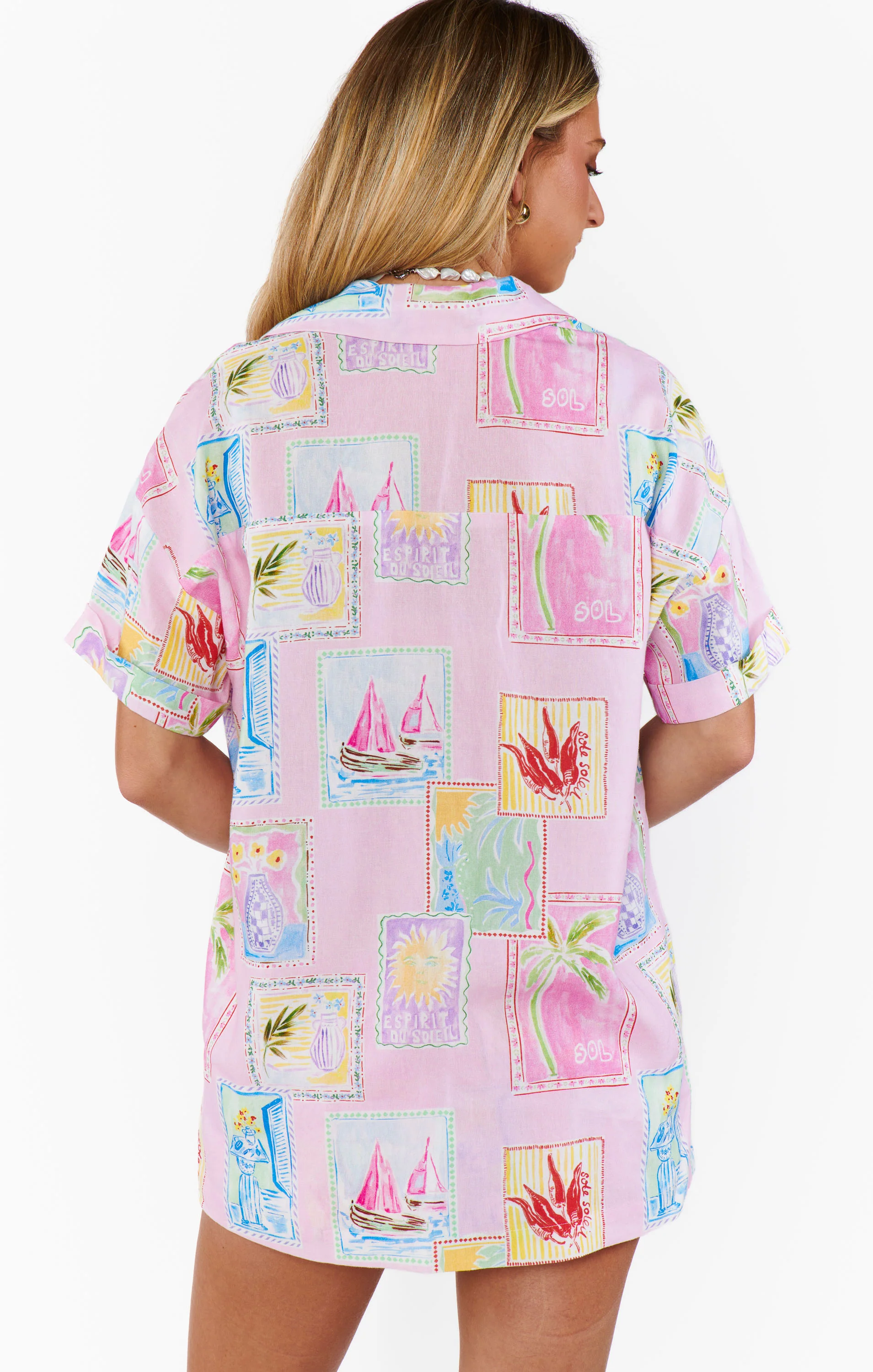 Parker Button Down ~ Summer Soleil Linen - Image 5
