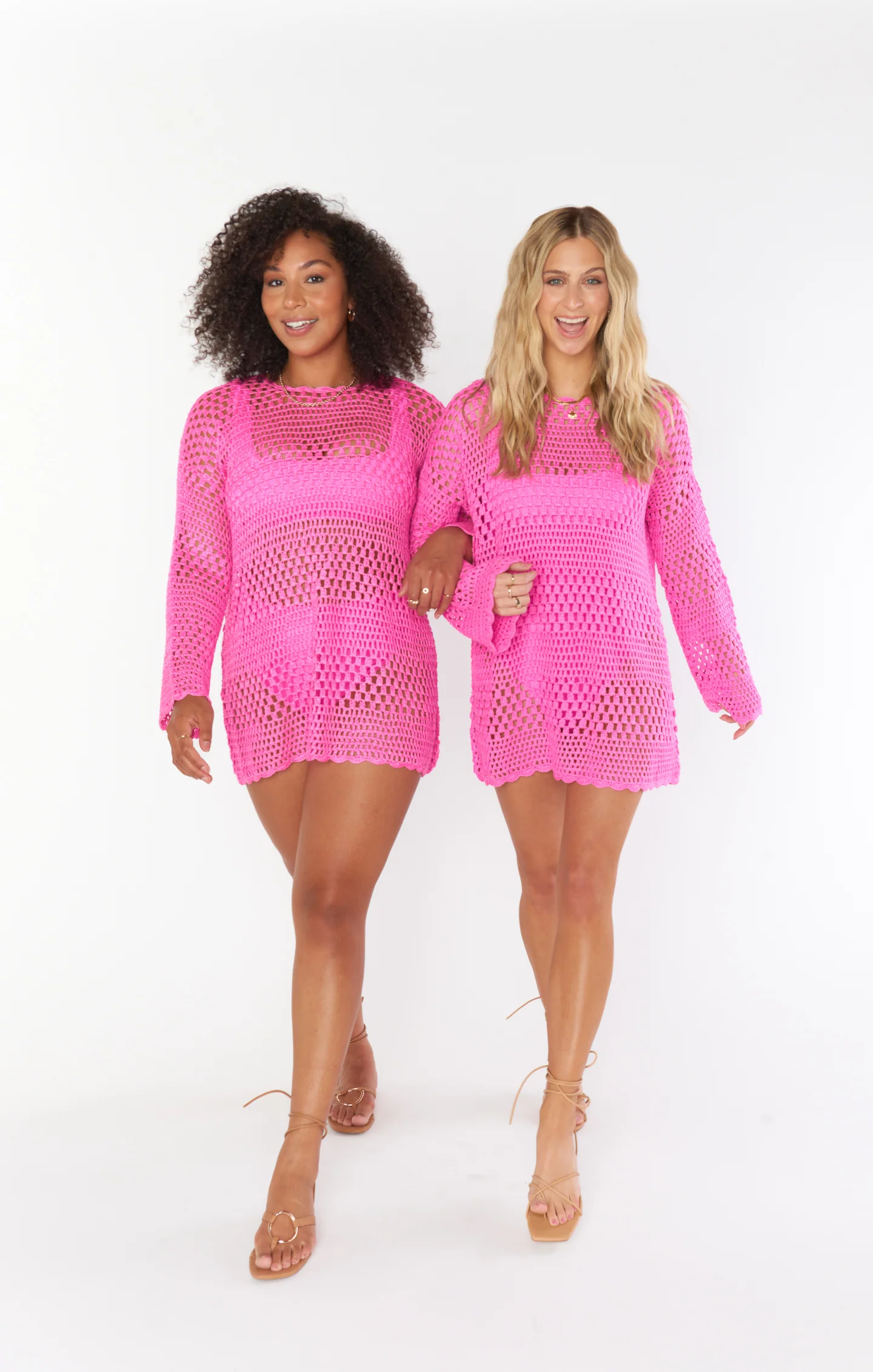 Paula Pullover ~ Hot Pink Crochet - Image 11