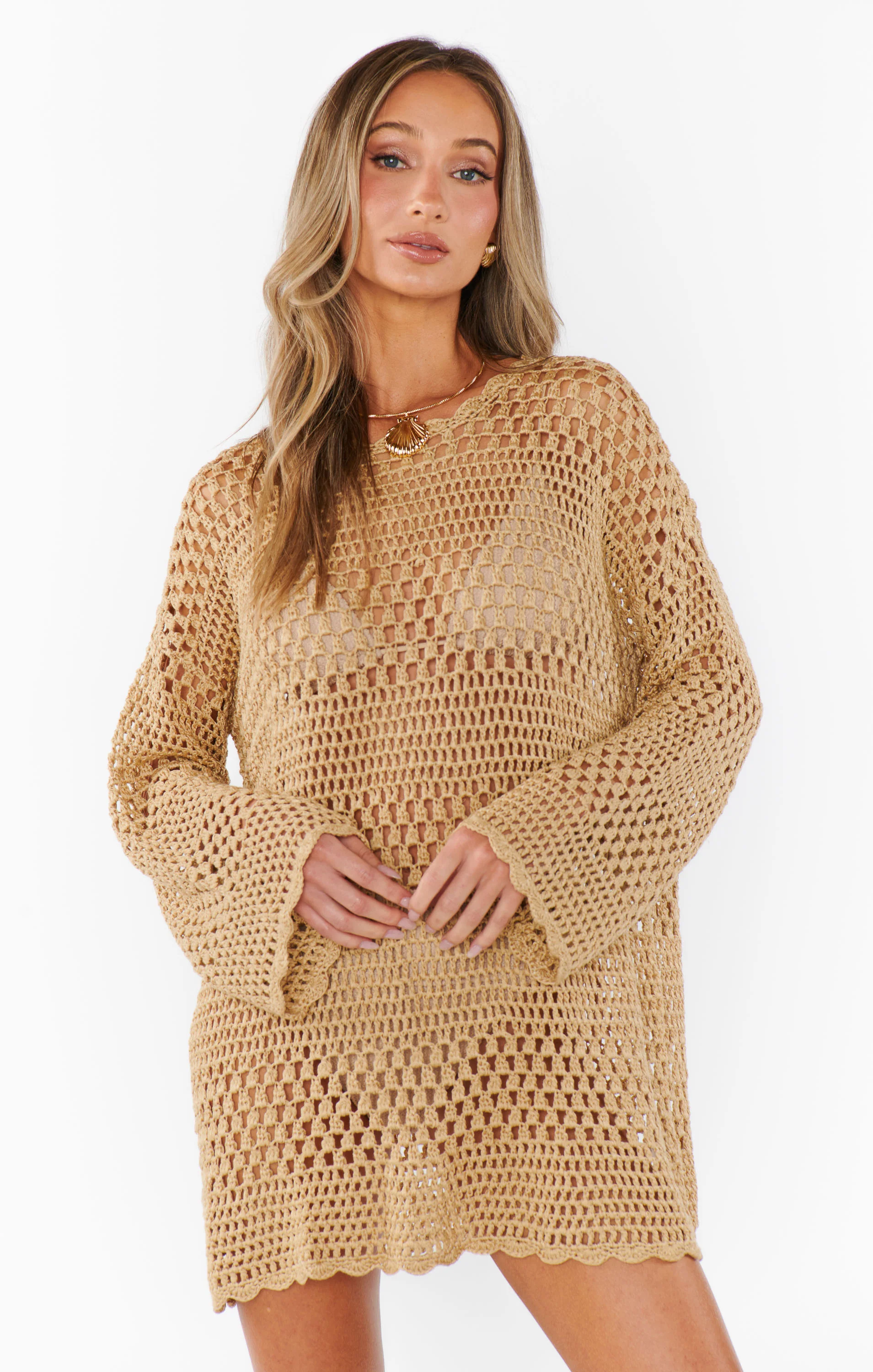 Paula Pullover ~ Latte Crochet - Image 6
