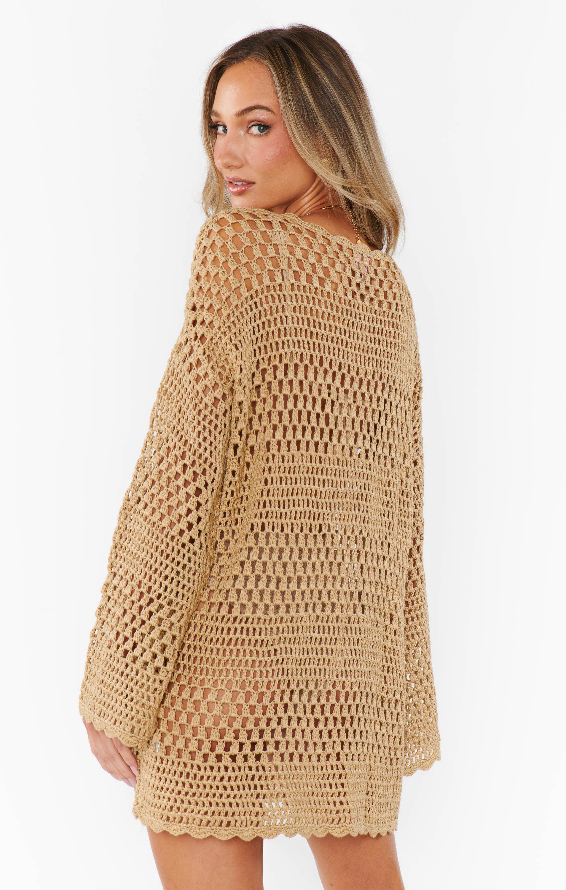 Paula Pullover ~ Latte Crochet - Image 9