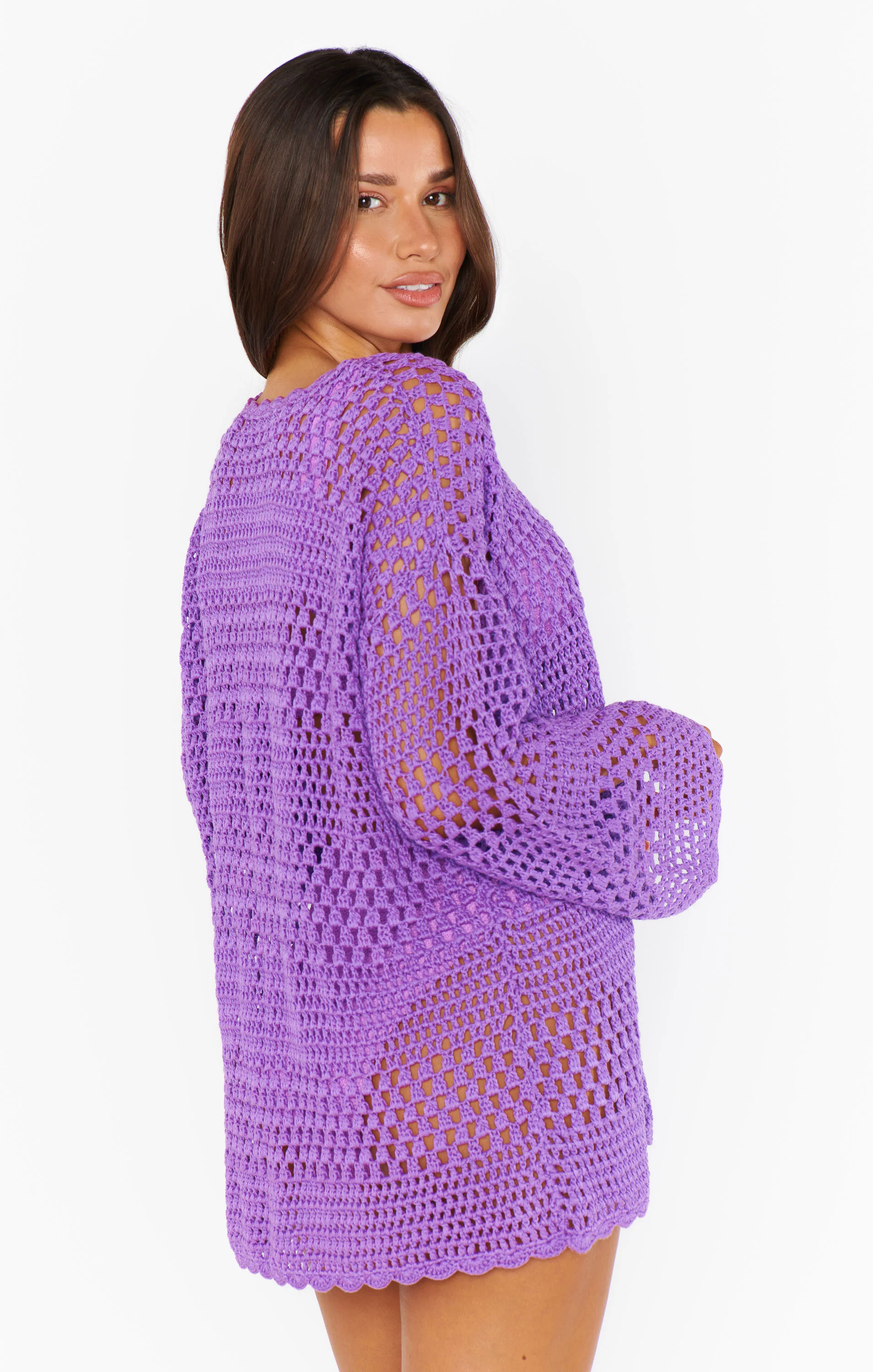 Paula Pullover ~ Ultra Violet Crochet - Image 7