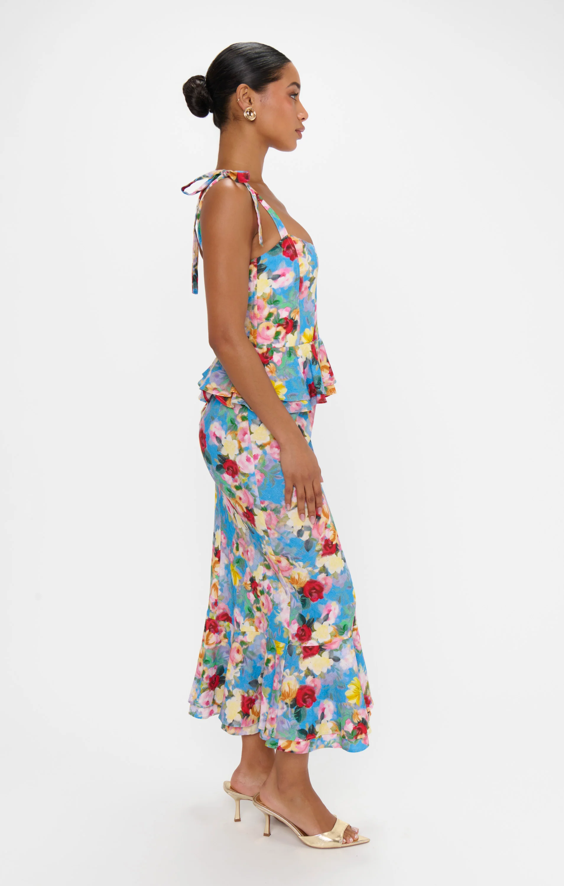 Pauline Peplum Dress ~ Blissful Garden Gala - Image 7
