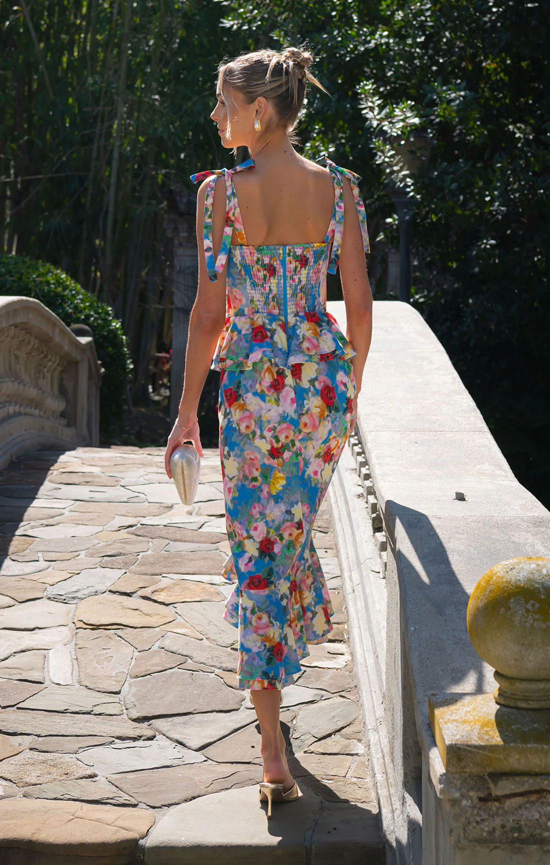 Pauline Peplum Dress ~ Blissful Garden Gala - Image 9