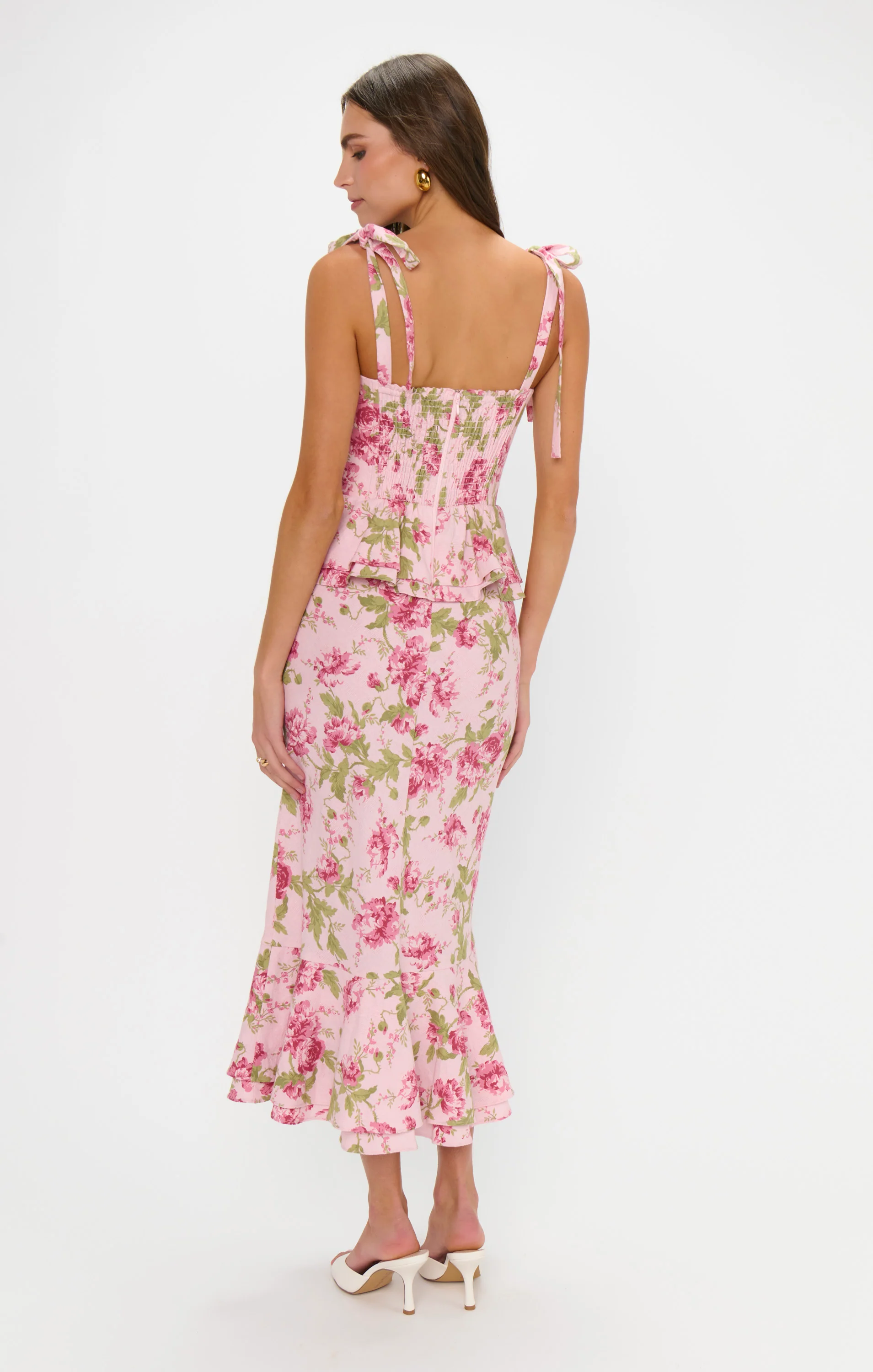 Pauline Peplum Dress ~ Garden Romantic - Image 7