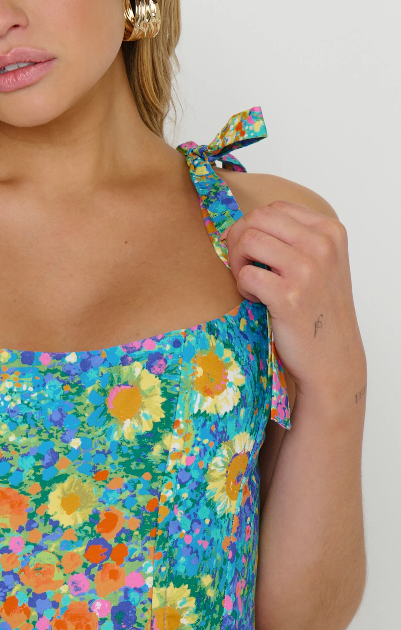 Pauline Peplum Dress ~ Painterly Petals - Image 7
