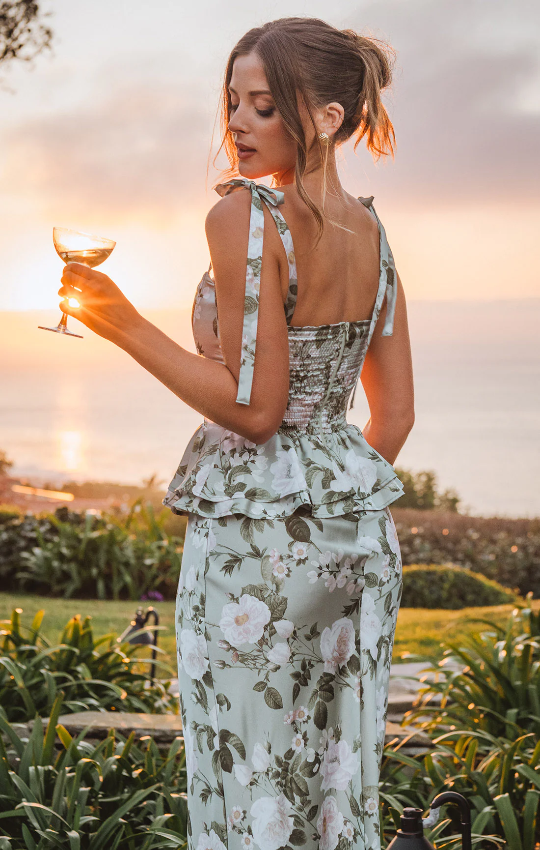 Pauline Peplum Dress ~ Secret Garden - Image 2
