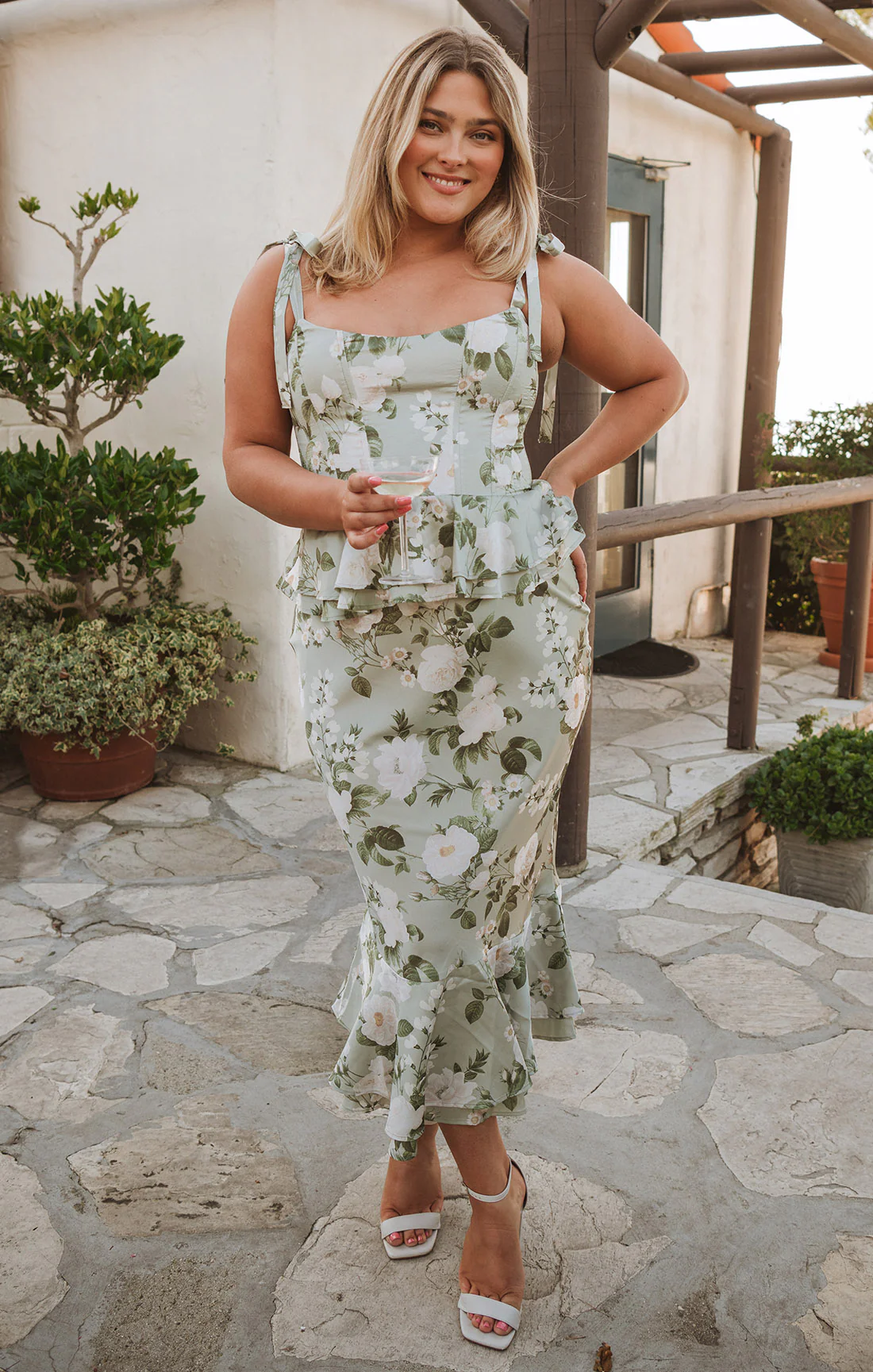 Pauline Peplum Dress ~ Secret Garden - Image 4