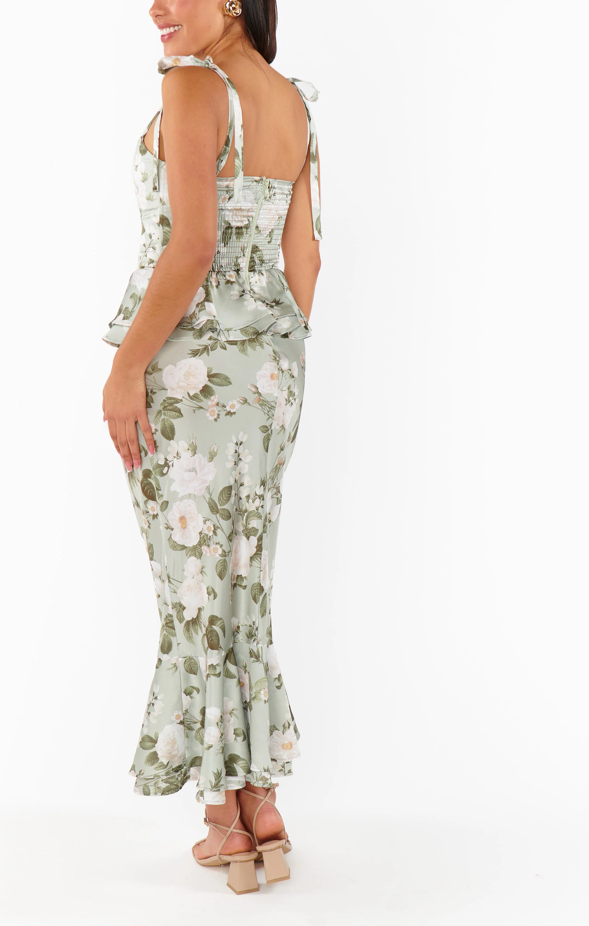 Pauline Peplum Dress ~ Secret Garden - Image 6