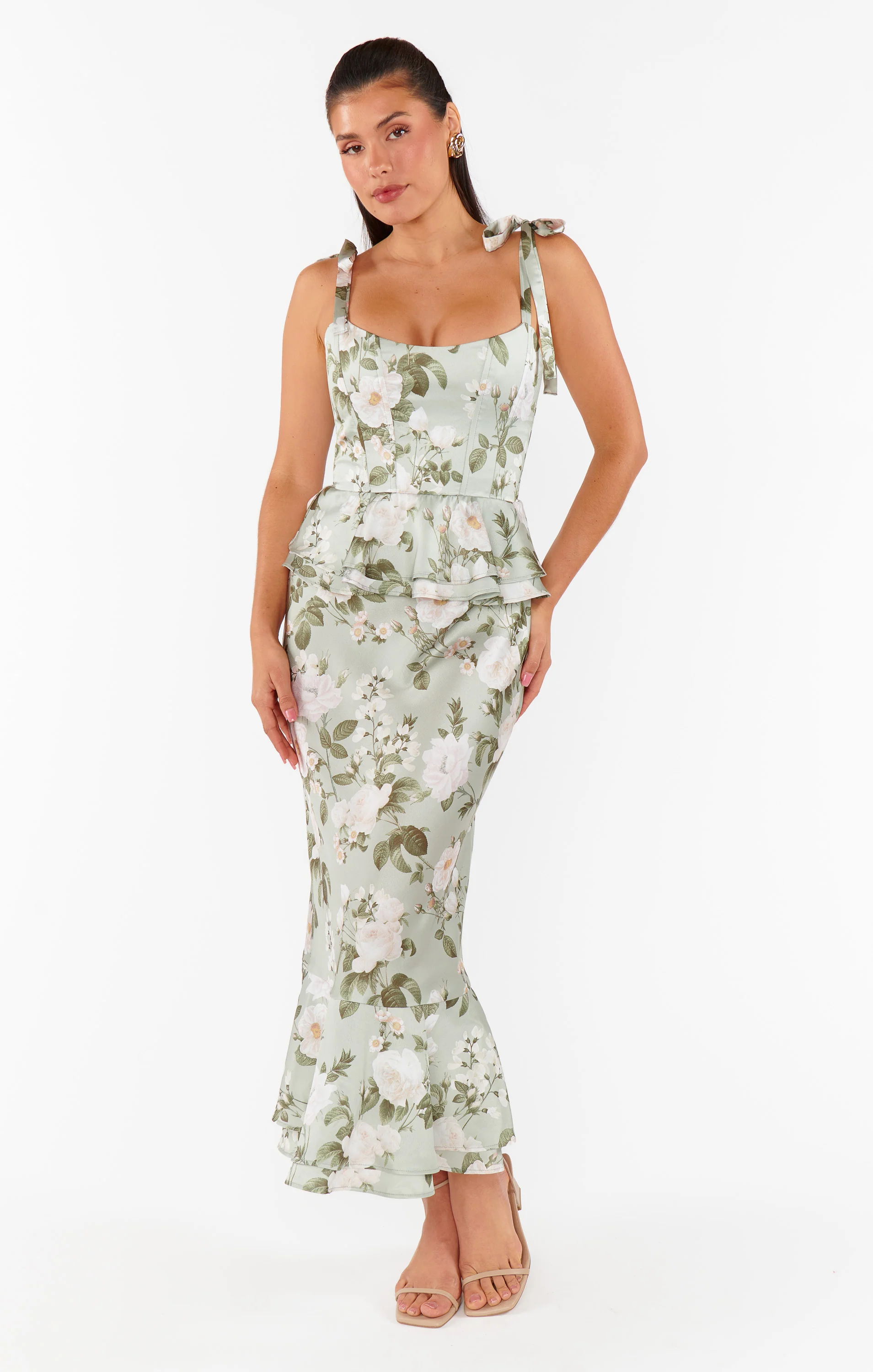 Pauline Peplum Dress ~ Secret Garden - Image 8