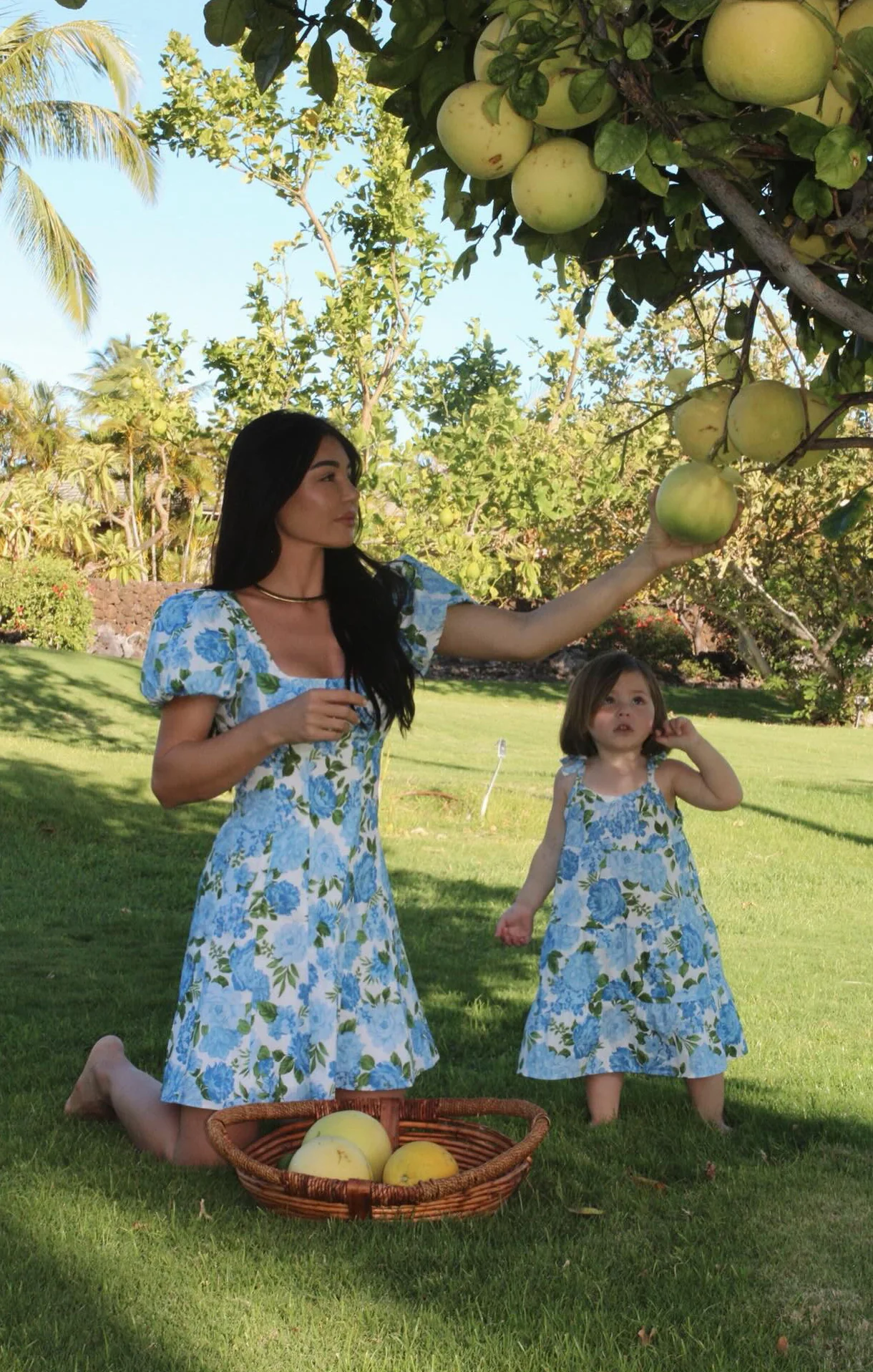 Pia Dress ~ Cottage Floral Blue - Image 2
