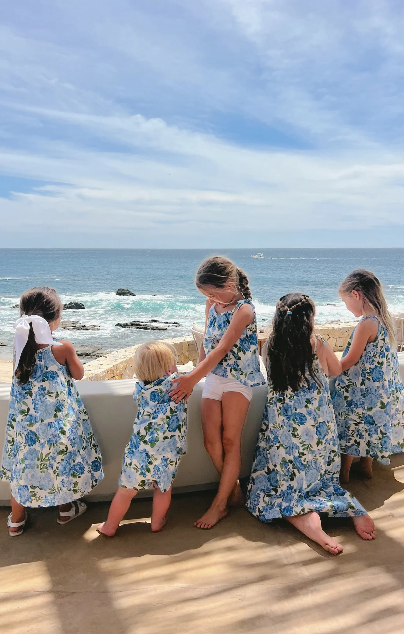 Pia Dress ~ Cottage Floral Blue - Image 6