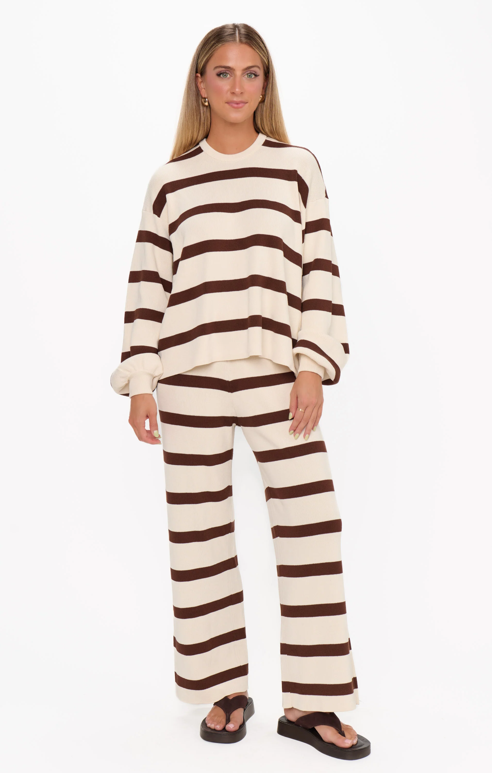 Pismo Sweater ~ Driftwood Stripe - Image 2