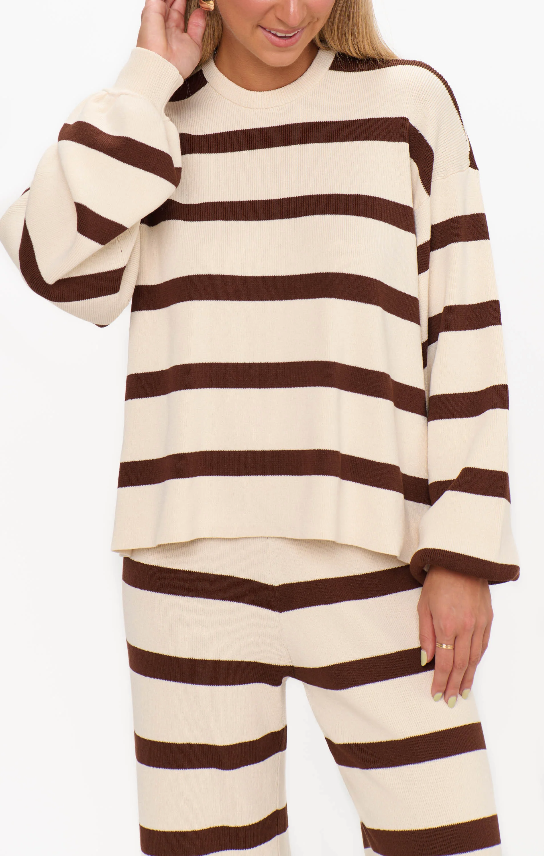 Pismo Sweater ~ Driftwood Stripe - Image 3