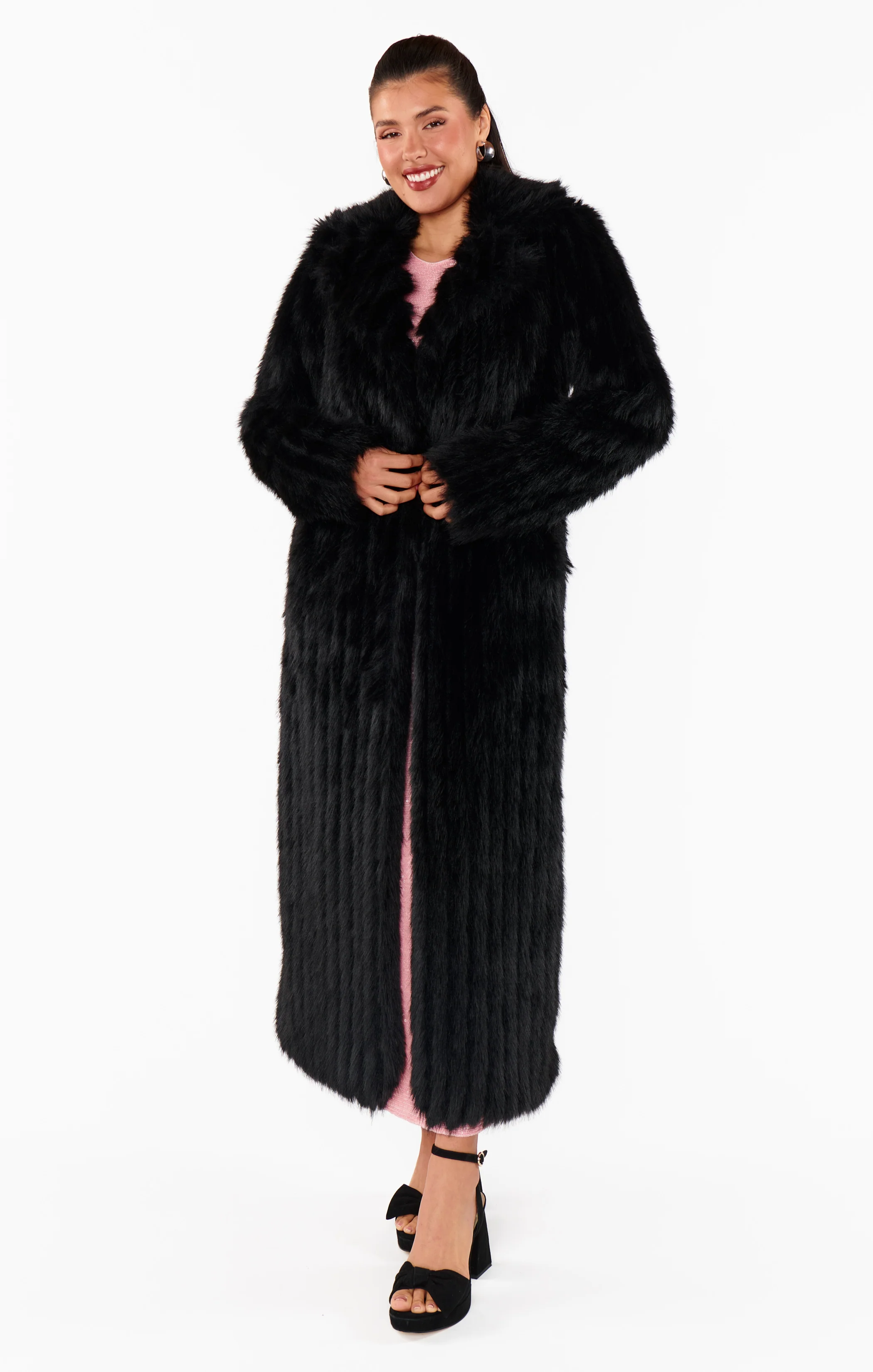 Plaza Coat ~ Black Faux Fur - Image 12