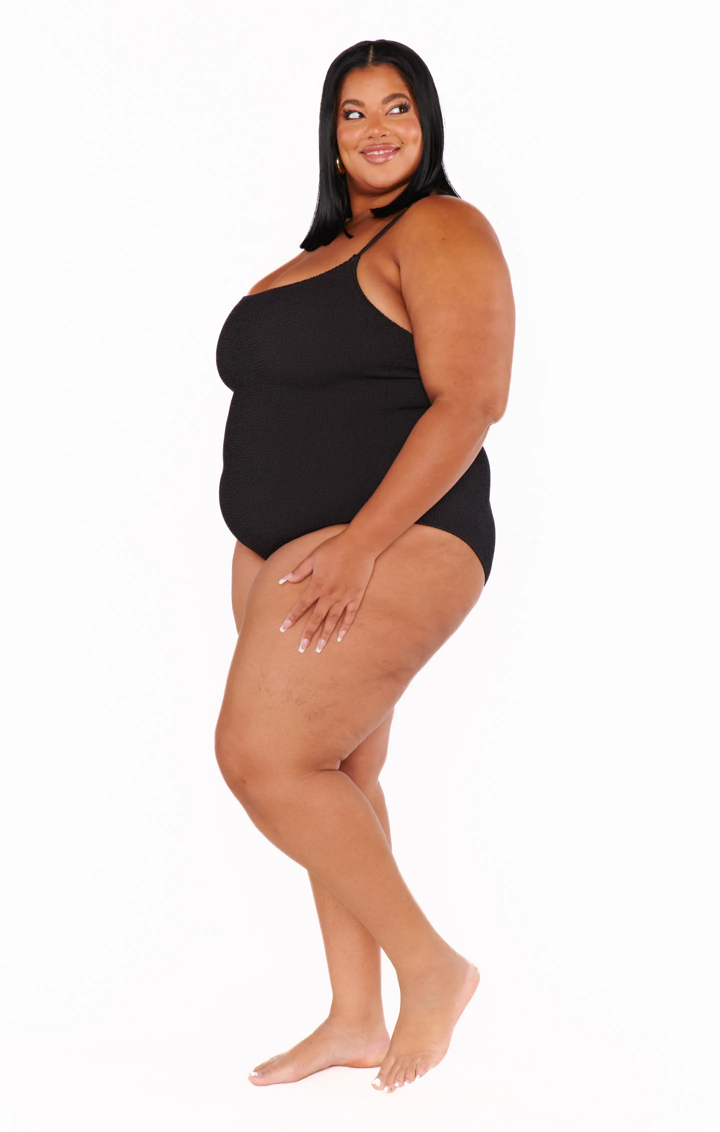 Positano One Piece ~ Black Scrunch - Image 12