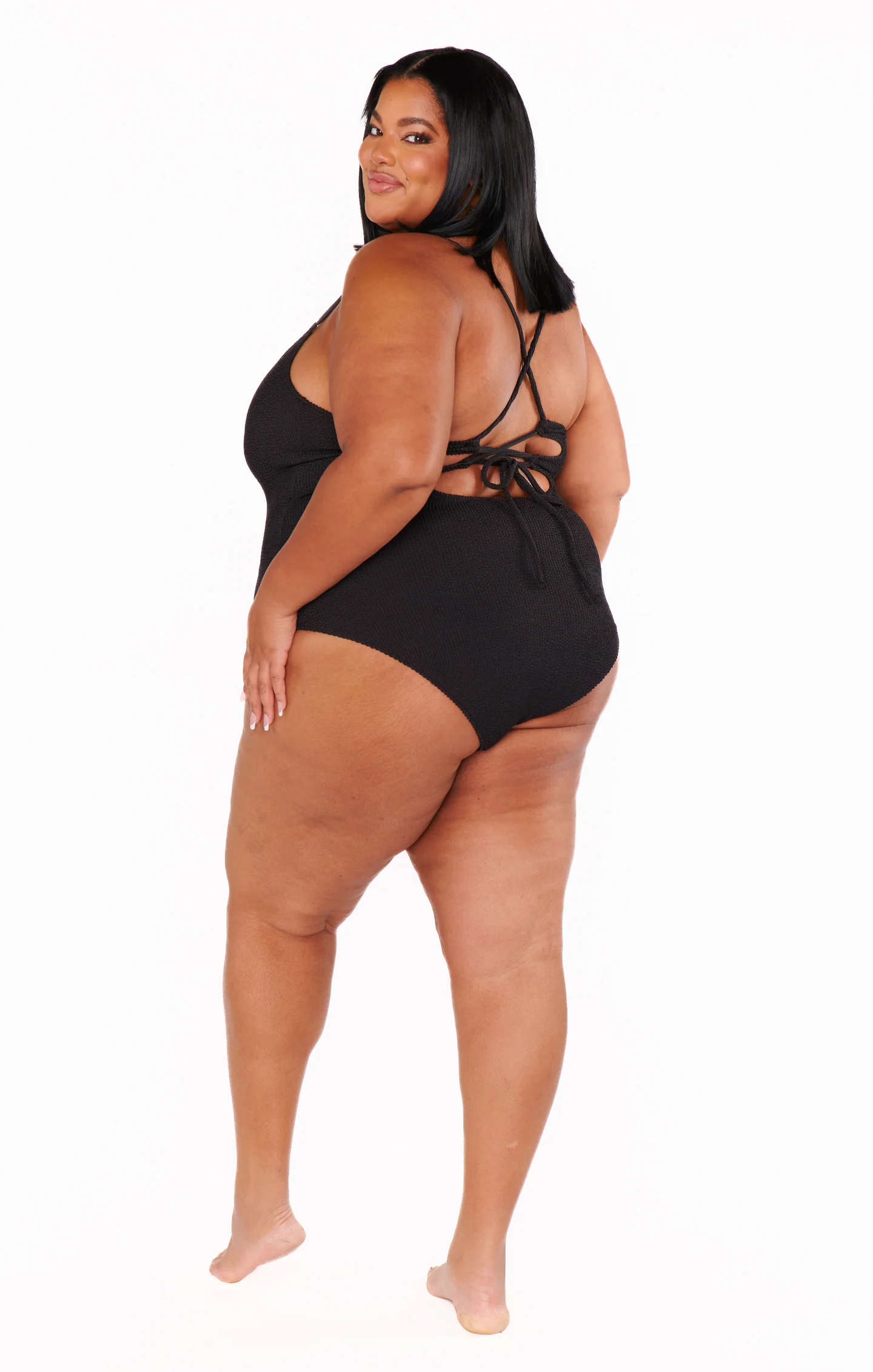 Positano One Piece ~ Black Scrunch - Image 13