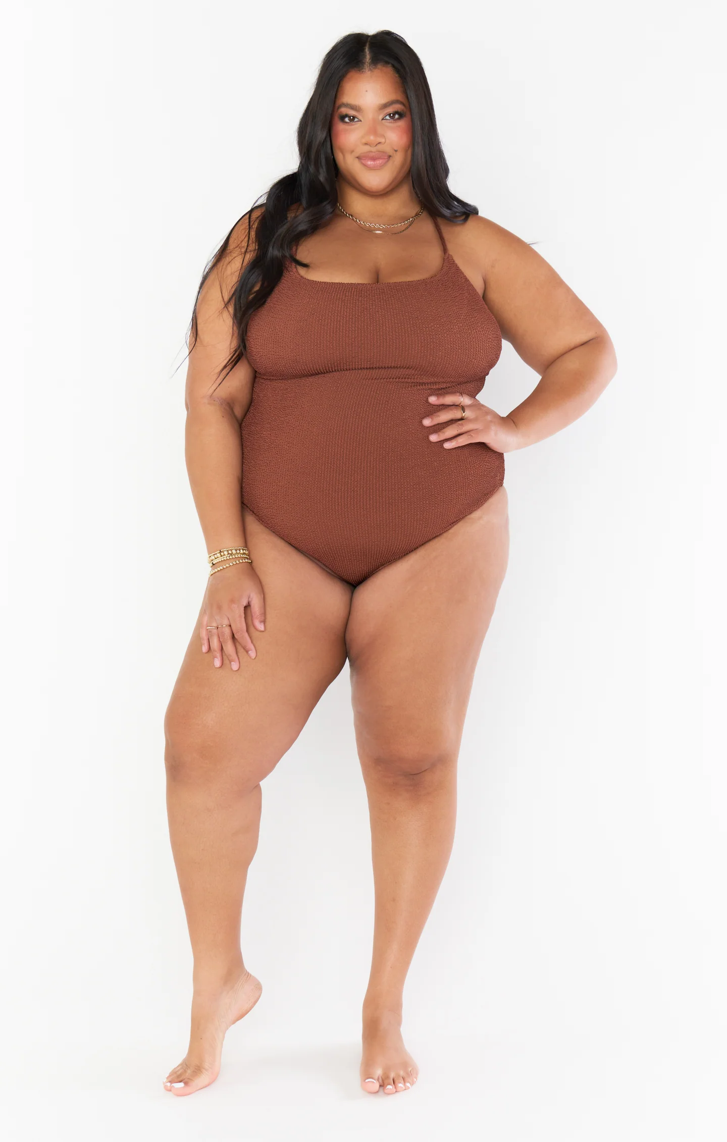 Positano One Piece ~ Chocolate Scrunch - Image 9