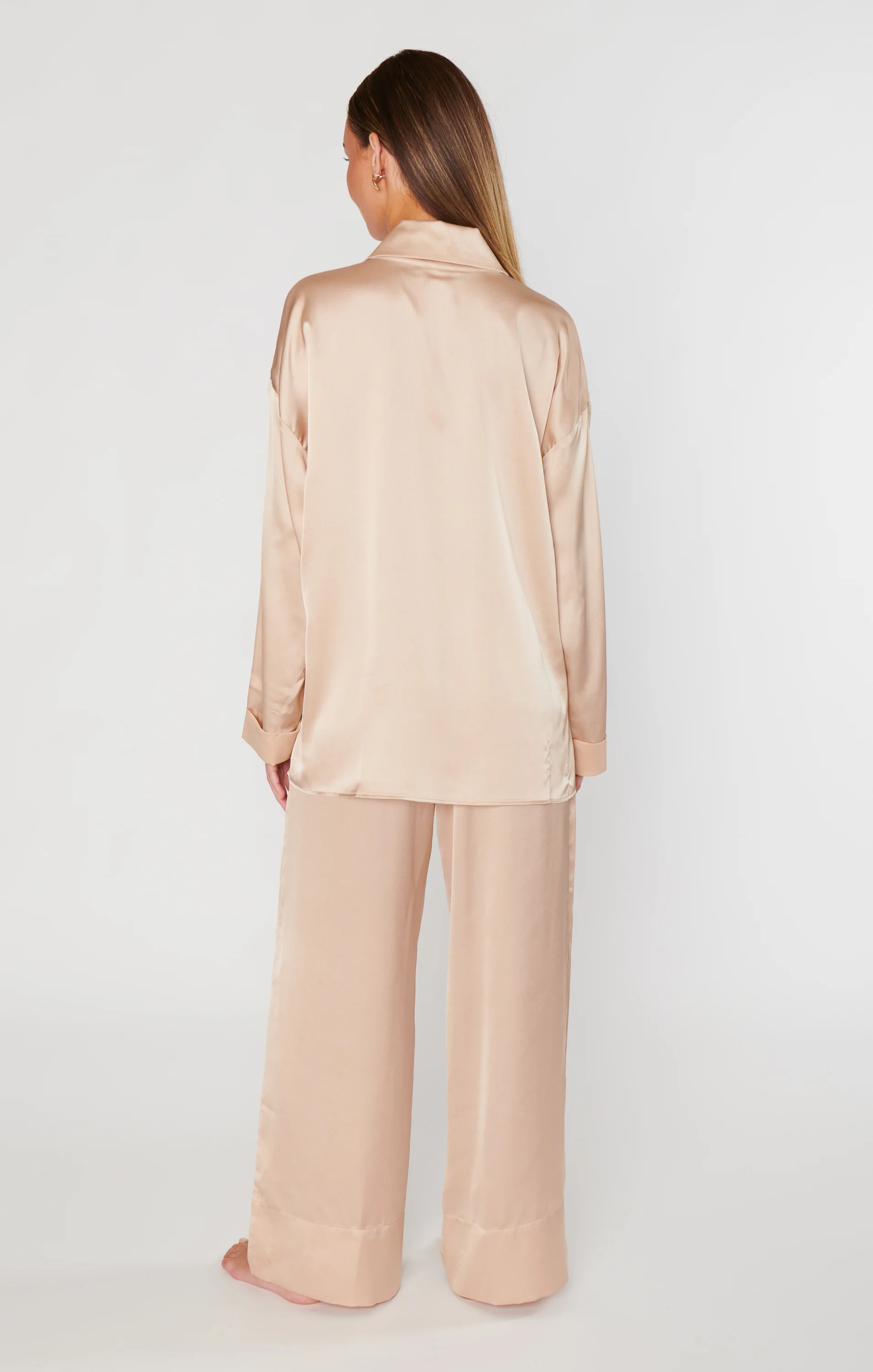 Prep Time Pants ~ Champagne Luxe Satin - Image 4
