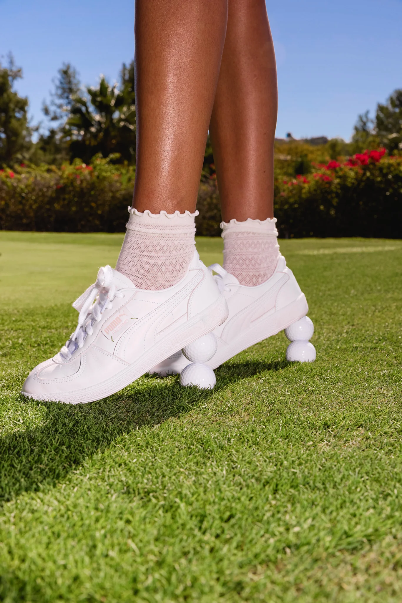 Puma x Show Me Your Mumu Palermo G ~ White Glow Rose Blossom - Image 3