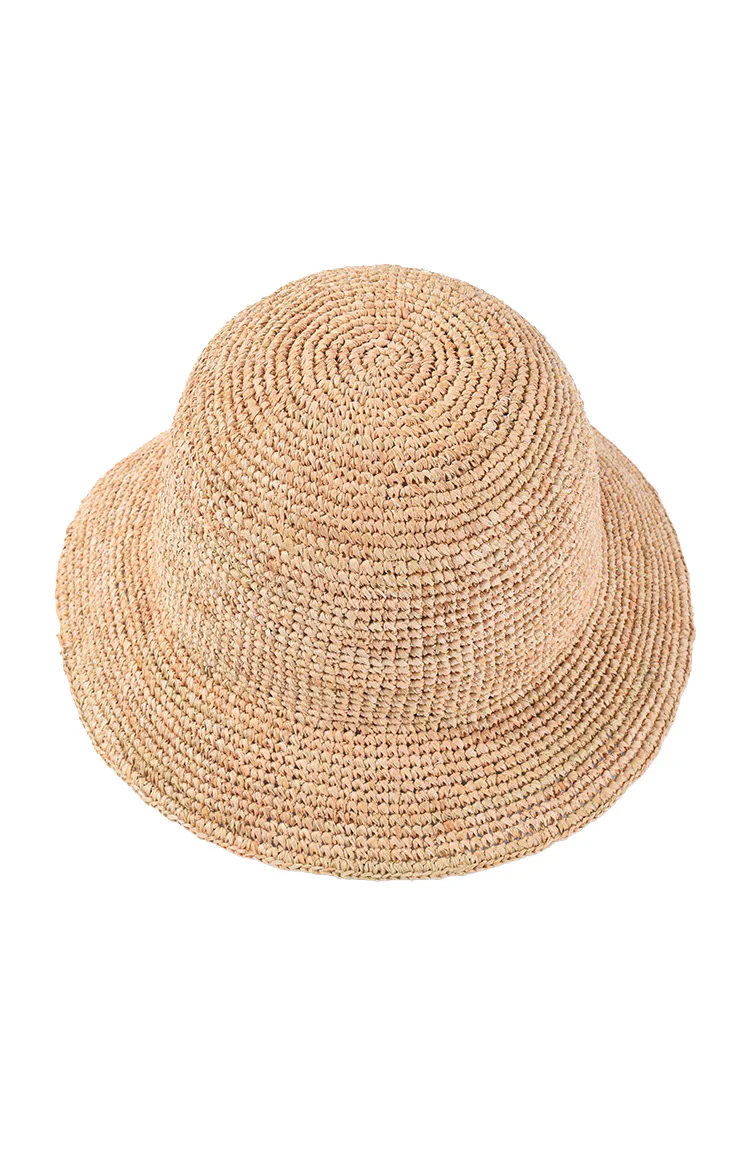 Raffia Bucket Hat ~ Natural - Image 3