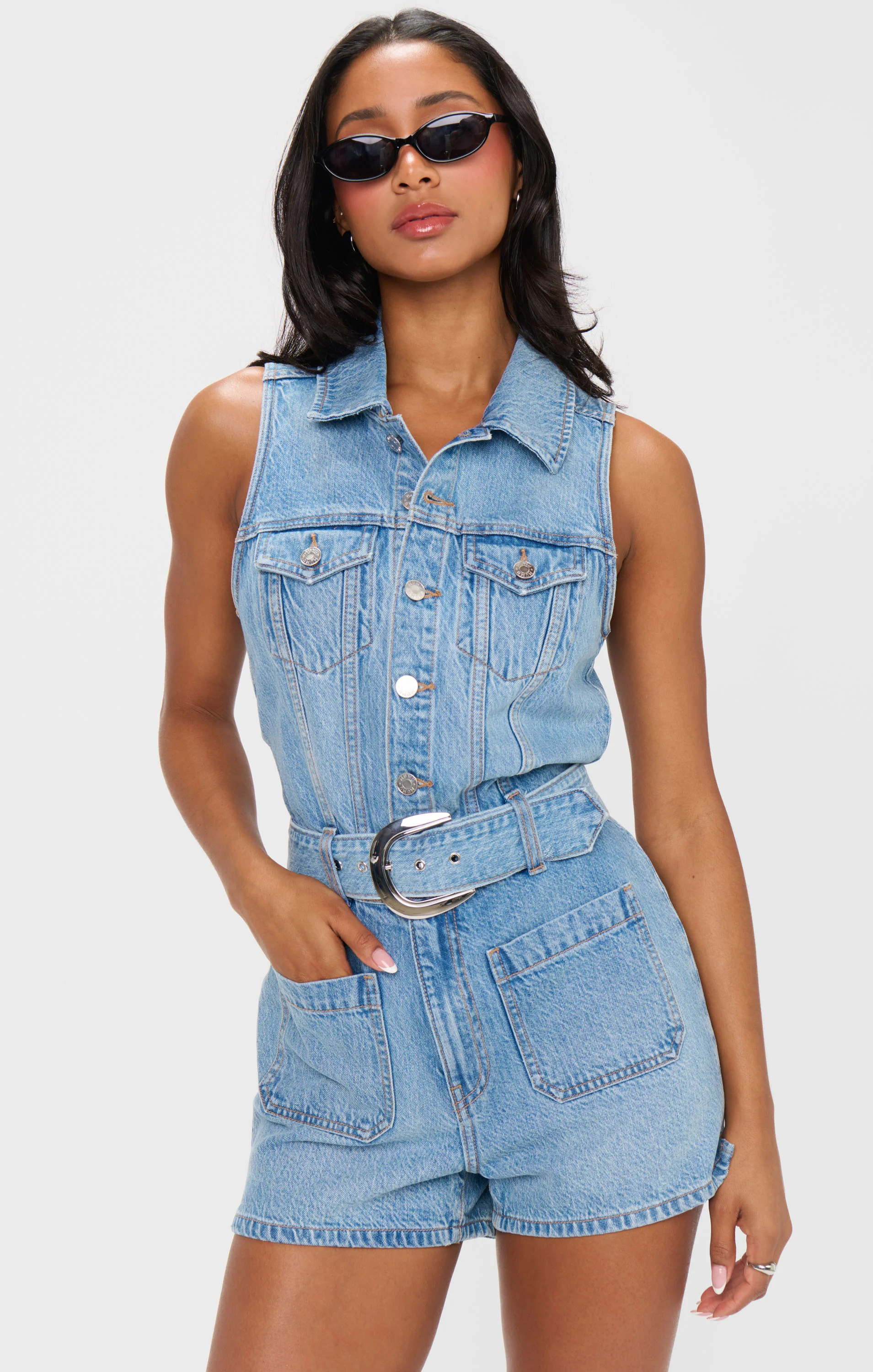 Rancho Mirage Romper ~ Hailstorm - Image 3