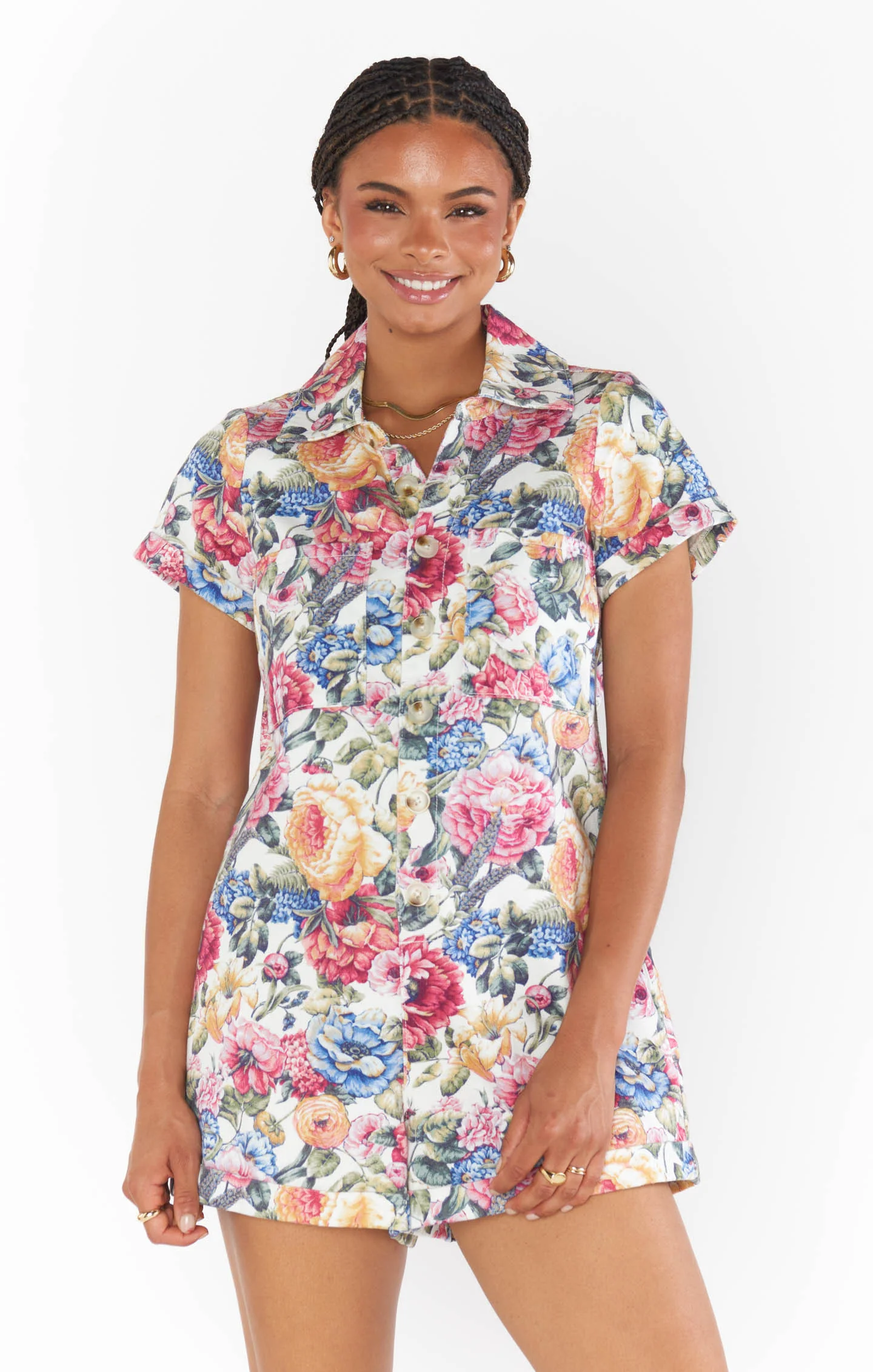 Range Romper ~ Dusty Meadows Denim - Image 7