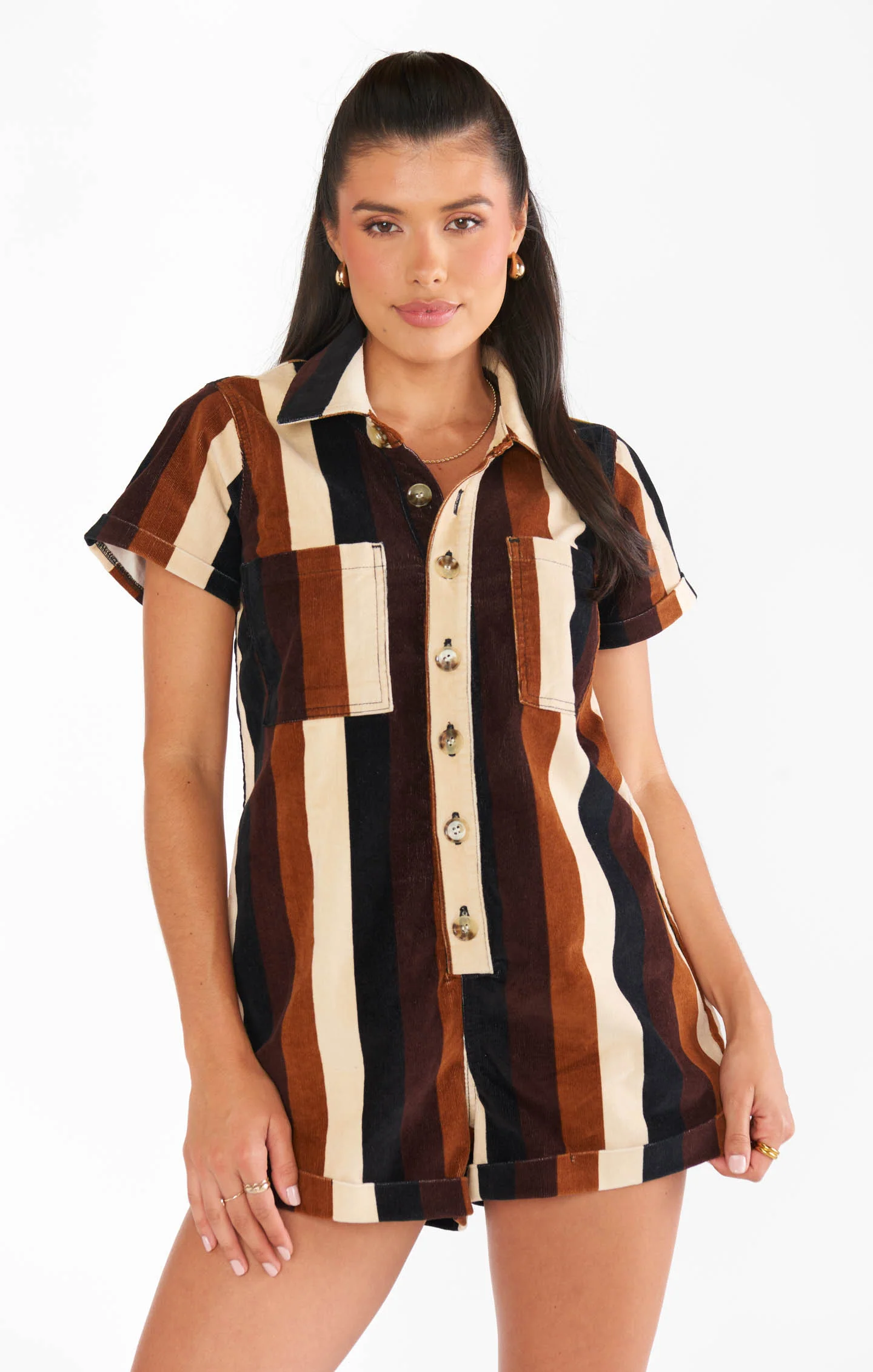 Range Romper ~ Stayin Alive Stripe - Image 4
