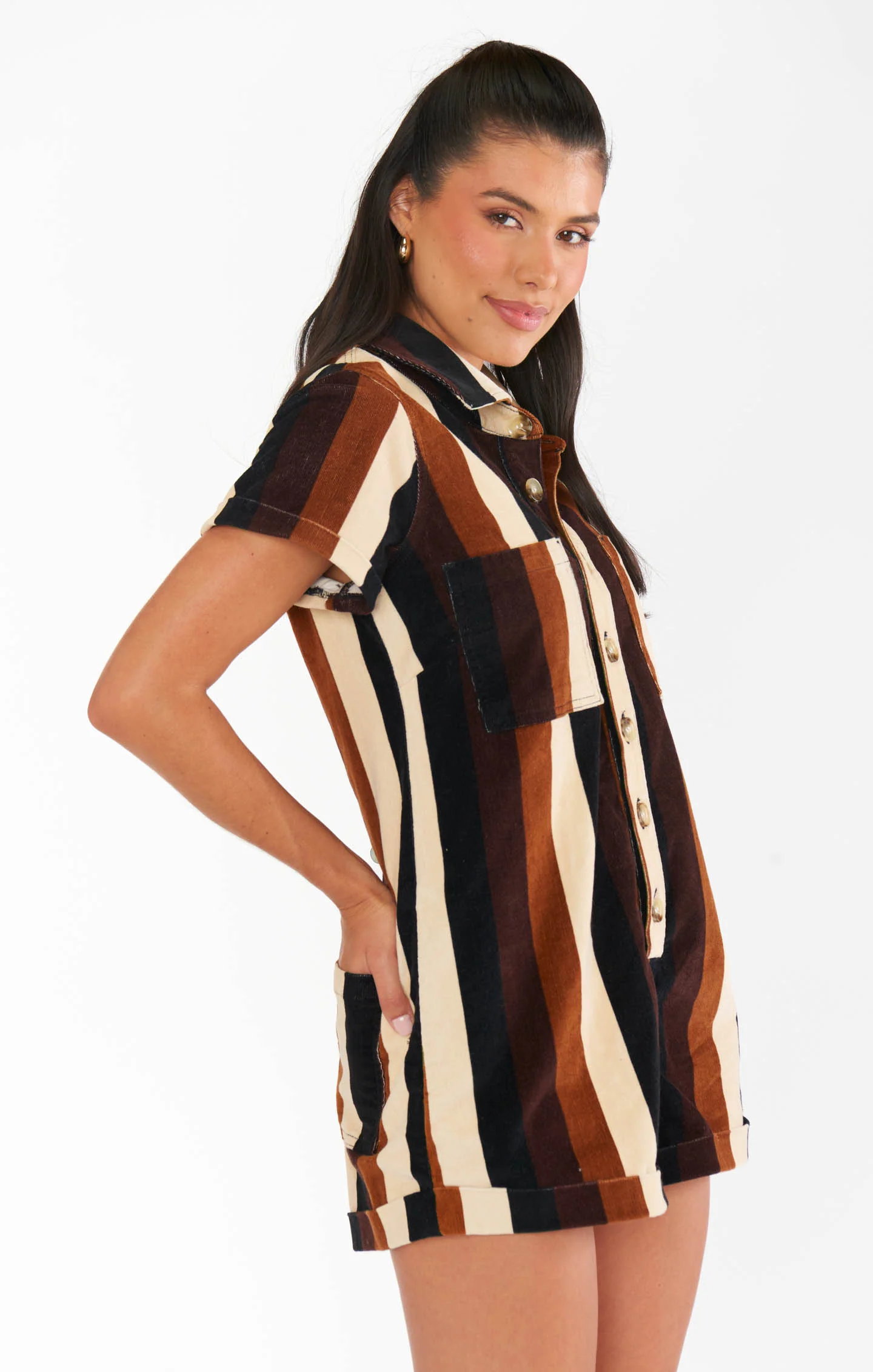 Range Romper ~ Stayin Alive Stripe - Image 5