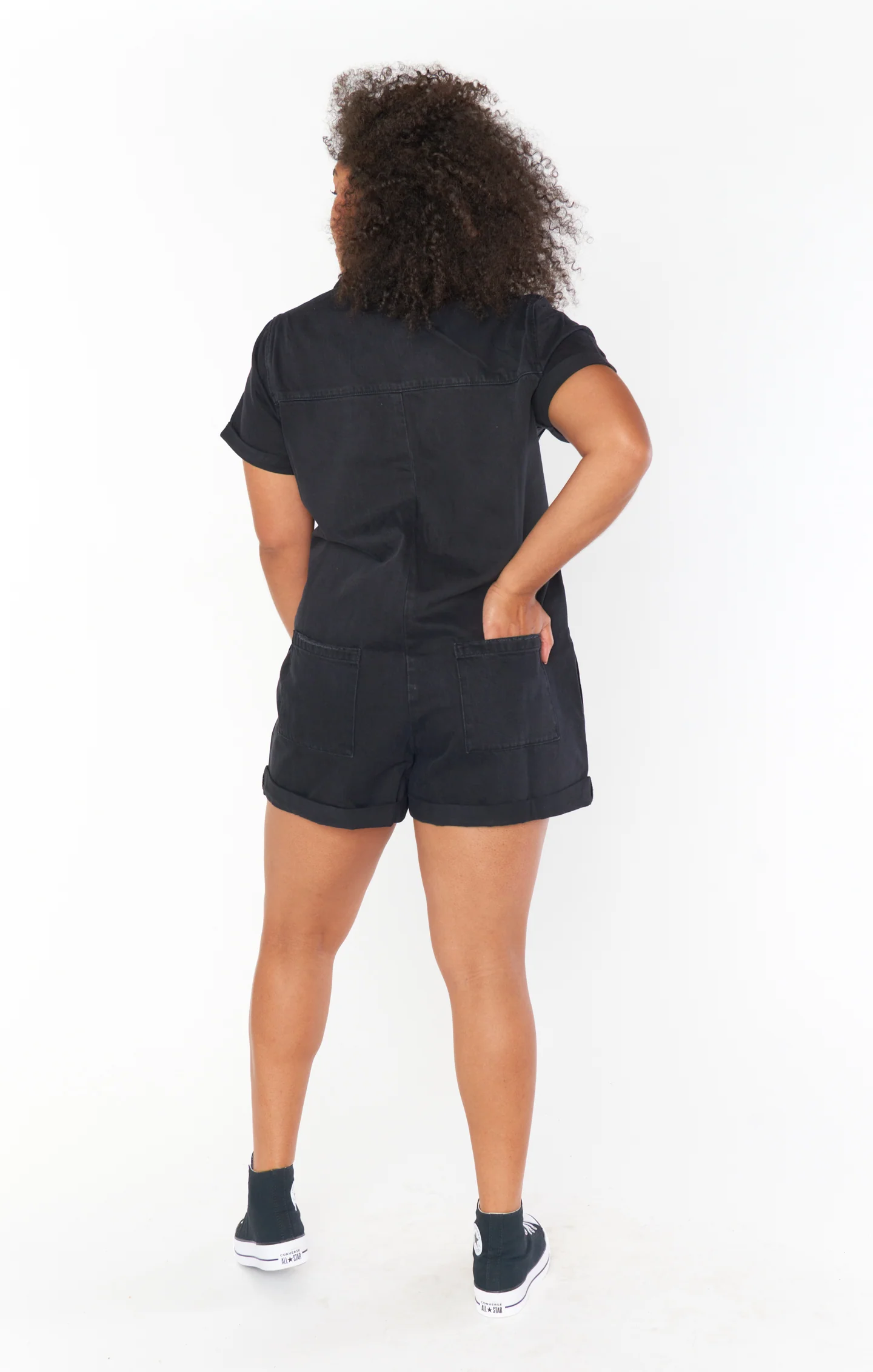 Range Romper ~ Washed Black - Image 7