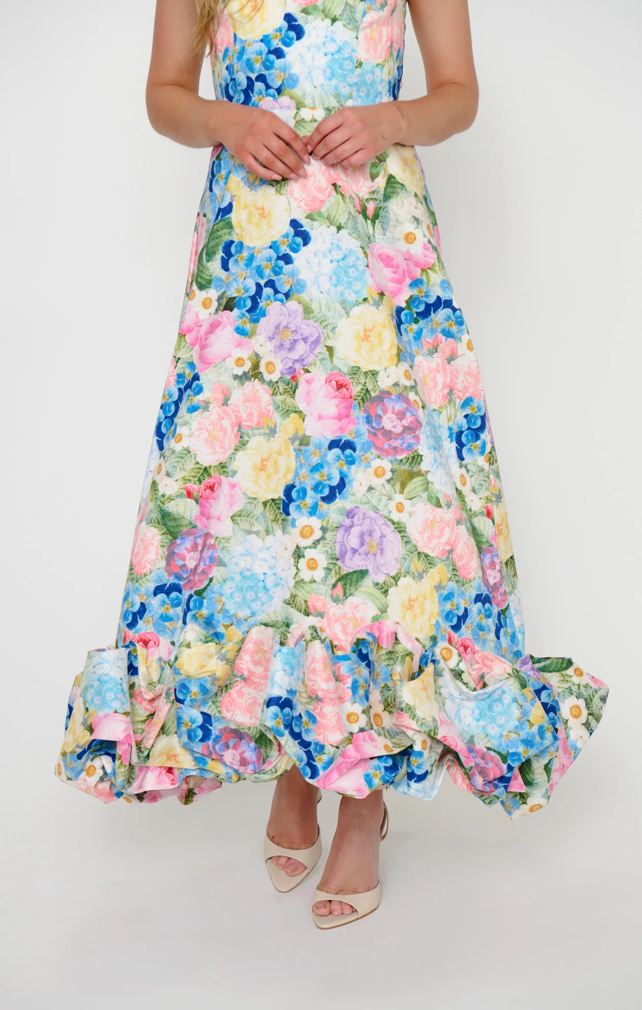Rebecca Midi Dress ~ Flower Shop Taffeta - Image 5