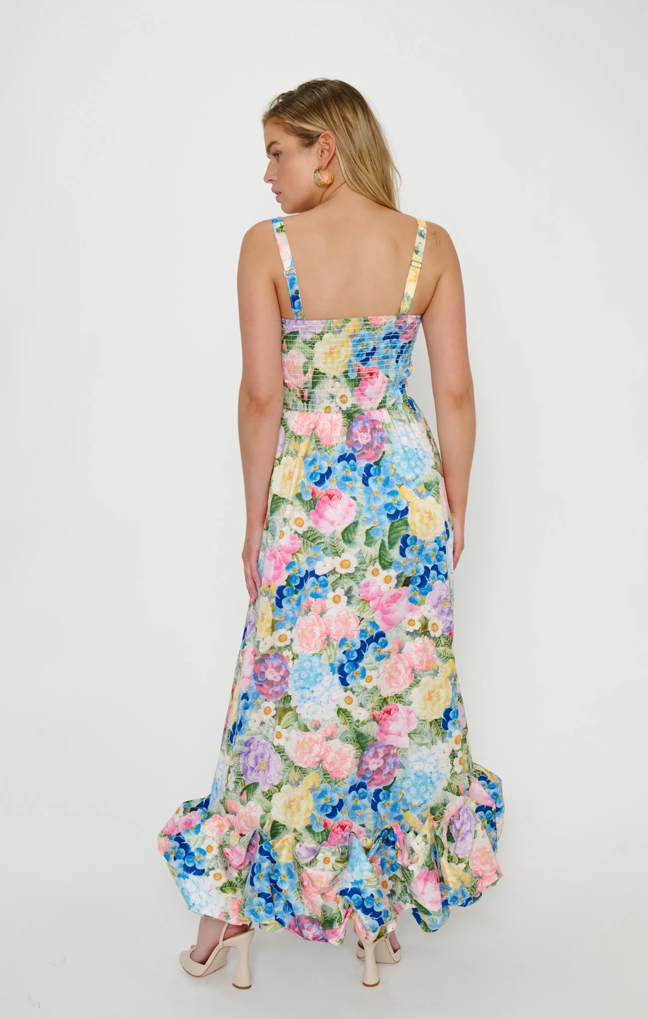 Rebecca Midi Dress ~ Flower Shop Taffeta - Image 6