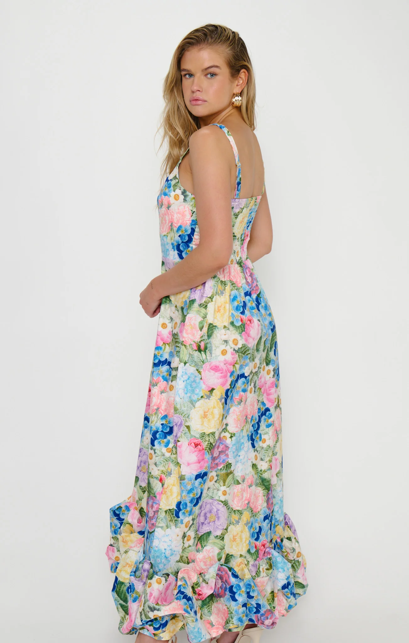 Rebecca Midi Dress ~ Flower Shop Taffeta - Image 7