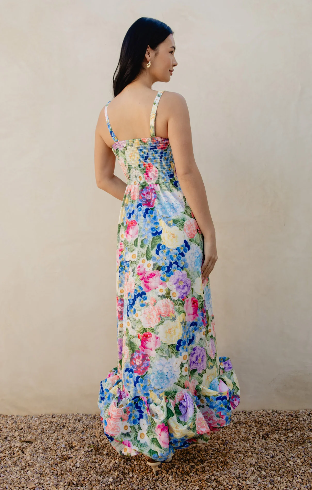 Rebecca Midi Dress ~ Flower Shop Taffeta - Image 9