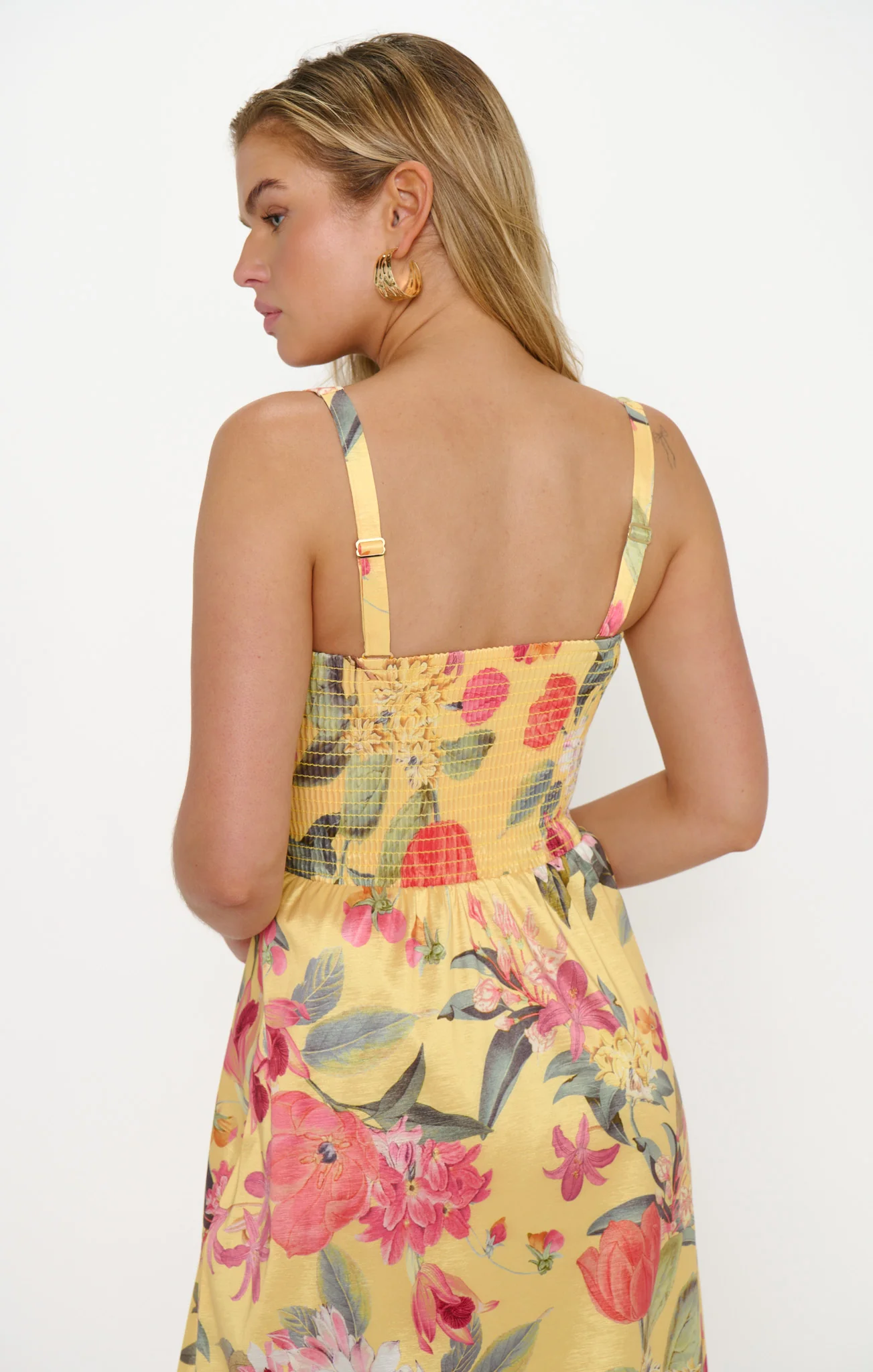 Rebecca Midi Dress ~ Mimosa Floral Taffeta - Image 3