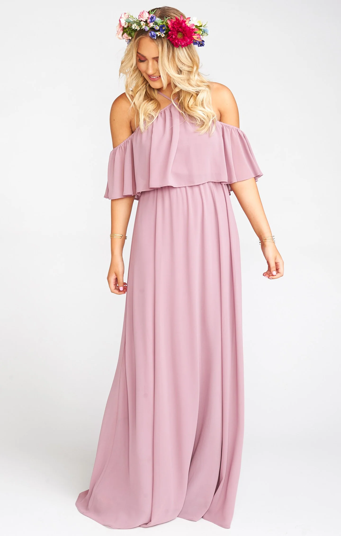 Rebecca Ruffle Maxi Dress - Image 5